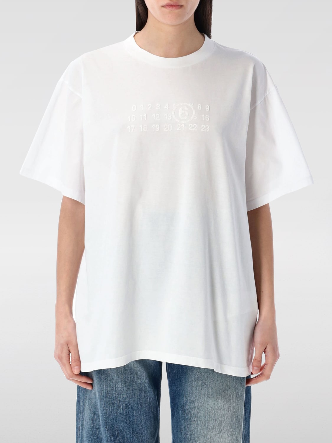 MM6 MAISON MARGIELA CAMISETA: Camiseta mujer Mm6 Maison Margiela, Blanco - Img 1