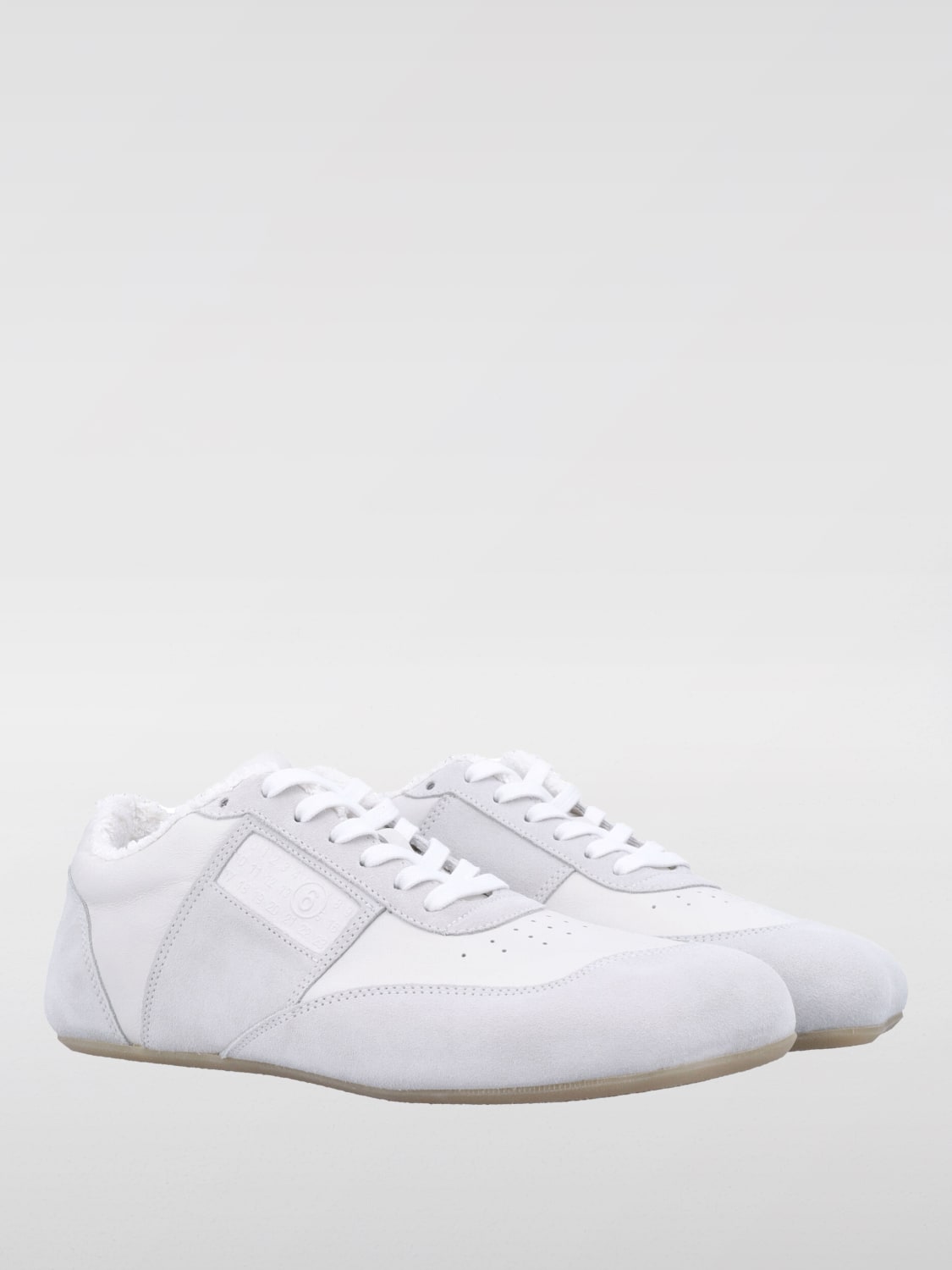 MM6 MAISON MARGIELA SNEAKERS: Sneakers Anatomic MM6 Maison Margiela in pelle , Bianco - Img 2