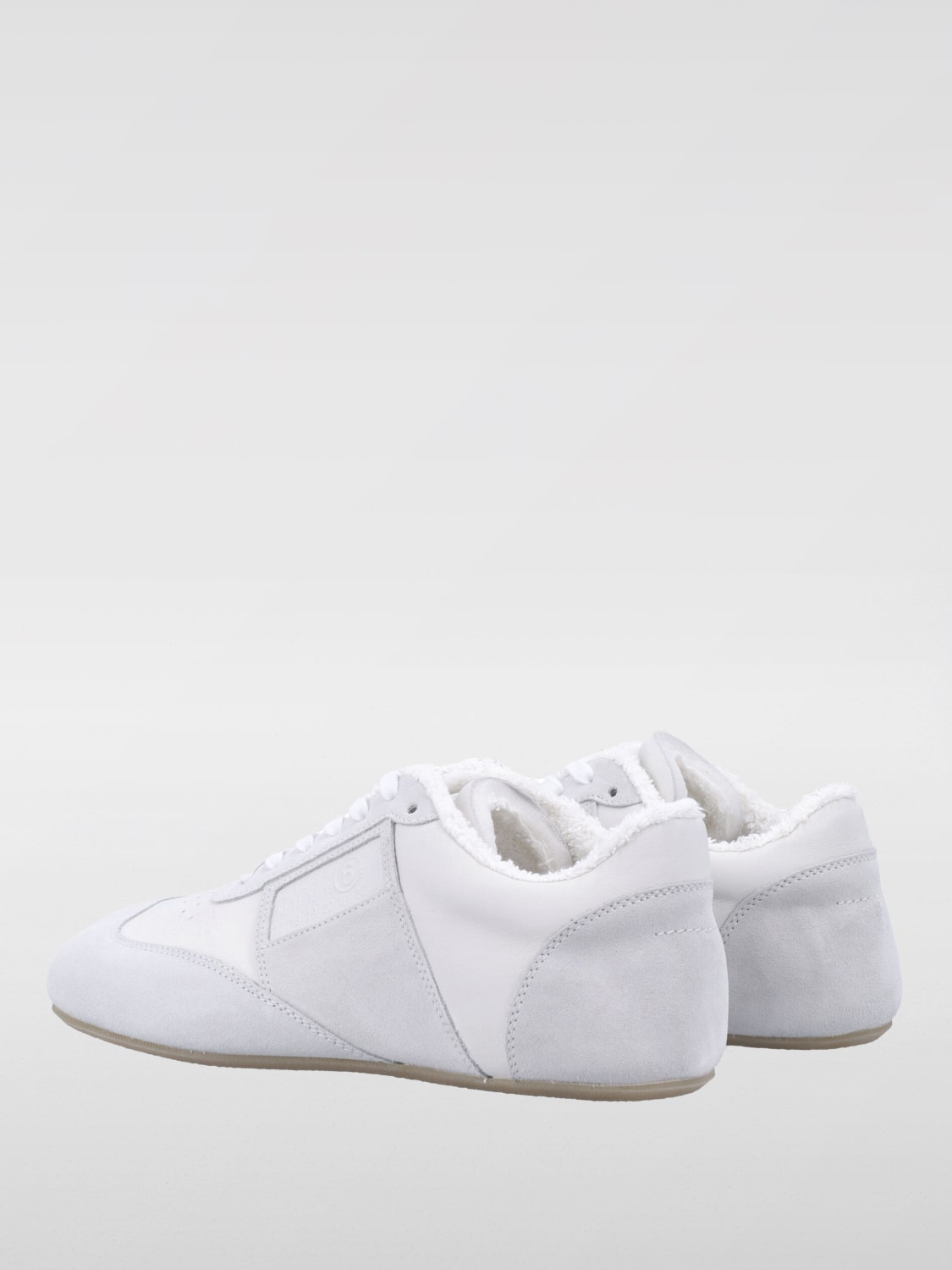 MM6 MAISON MARGIELA SNEAKERS: Sneakers Anatomic MM6 Maison Margiela in pelle , Bianco - Img 4