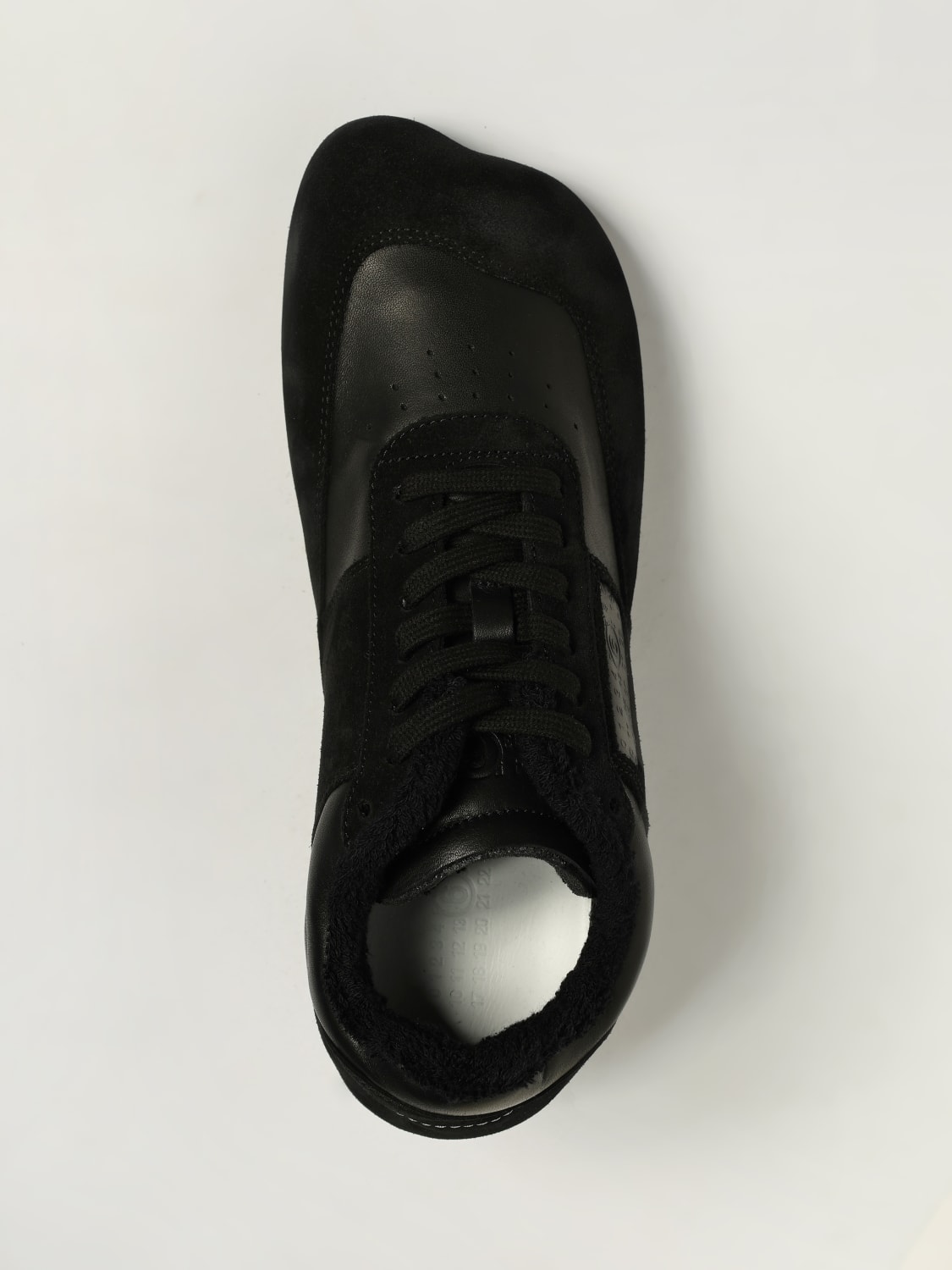スニーカー MM6 Maison Margiela SNEAKER (SH3WS0012P6435) MM6 MAISON MARGIELA White Leather And Suede Sneaker