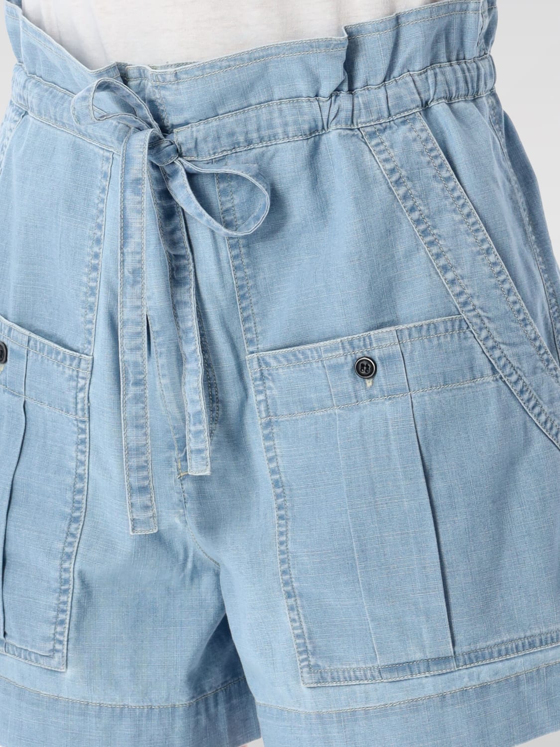 ショートパンツ ISABEL MARANT ETOILE Woman Short Gnawed Blue SH0209FAC1I01E ISABEL MARANT ETOILE: Short woman - Gnawed Blue | Isabel