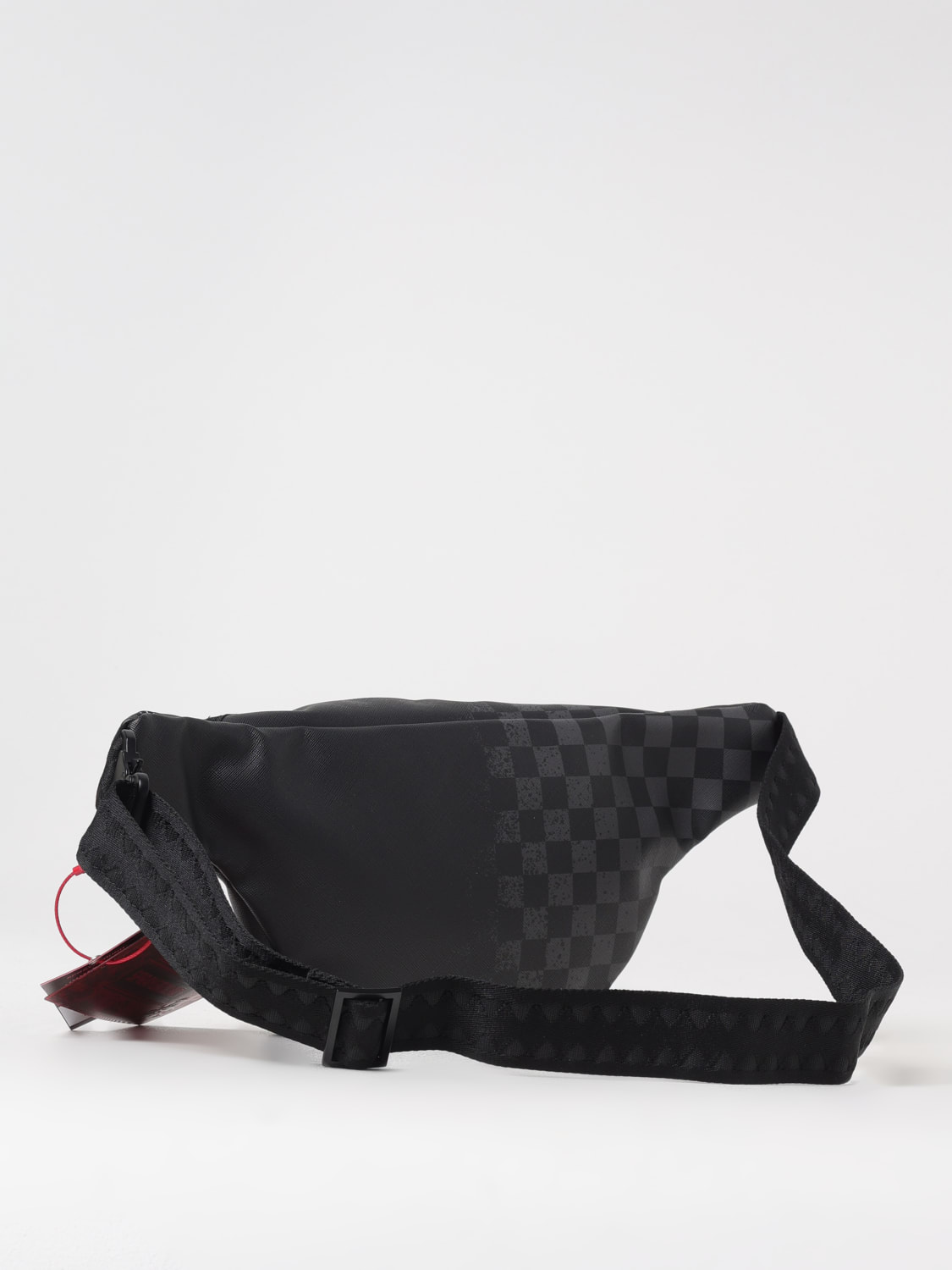 SPRAYGROUND MARSUPIO: Marsupio Half Spritz Black Grey Check Sprayground, Nero - Img 2