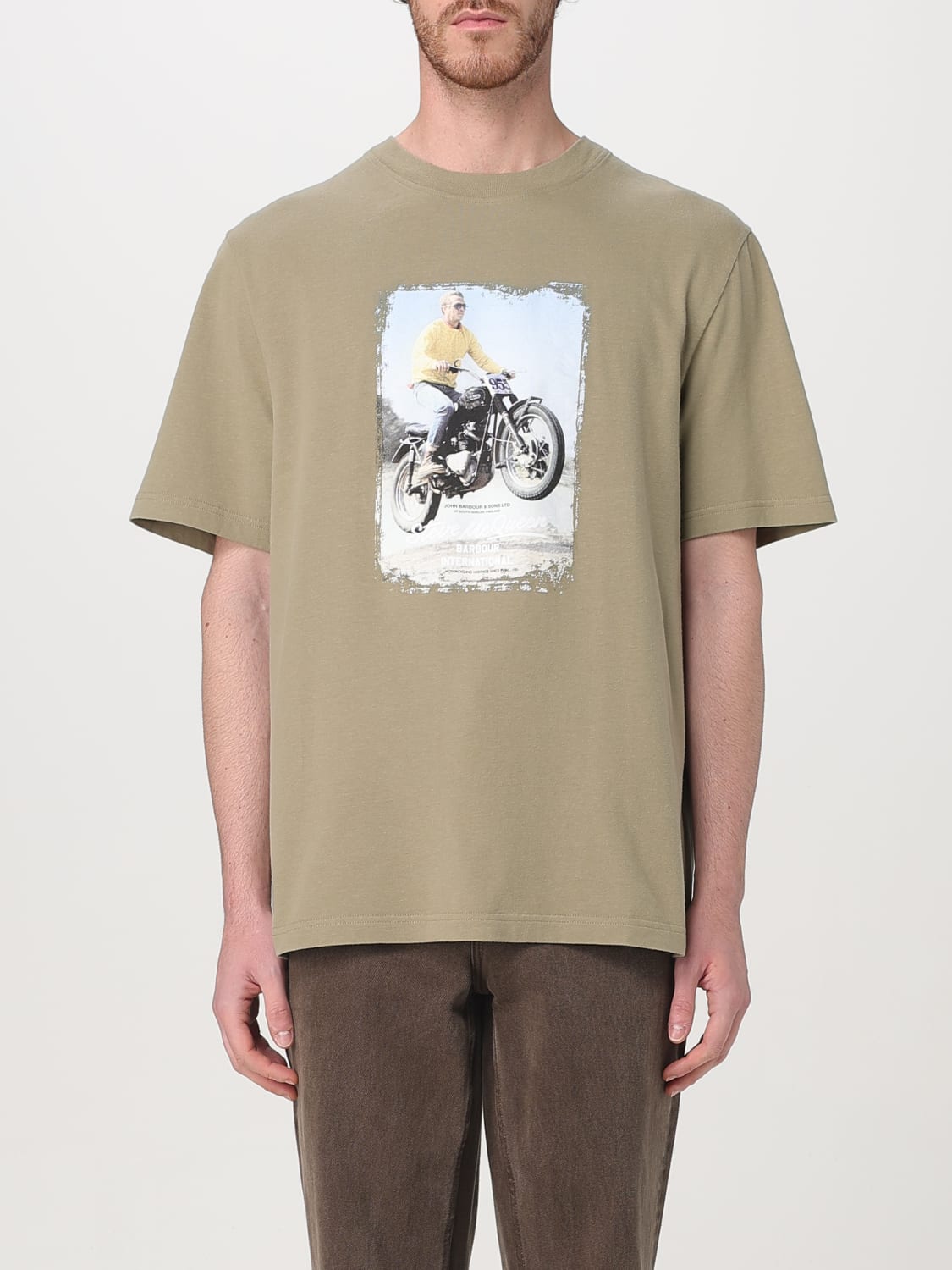 BARBOUR T-SHIRT: T-shirt men Barbour, Green - Img 1