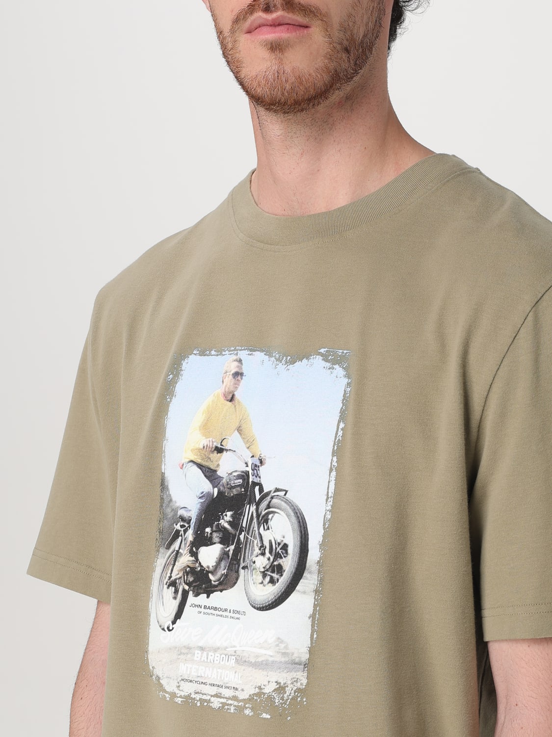 BARBOUR T-SHIRT: T-shirt men Barbour, Green - Img 3