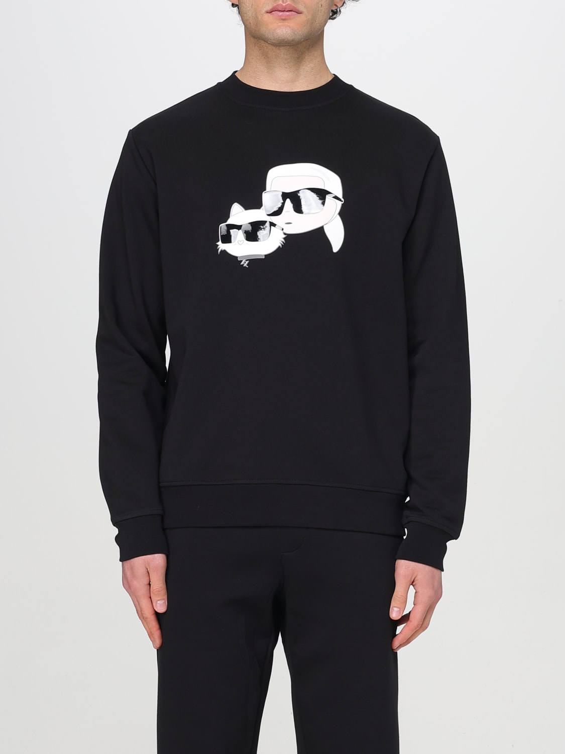 KARL LAGERFELD SWEATSHIRT: Sweatshirt men Karl Lagerfeld, Black - Img 1
