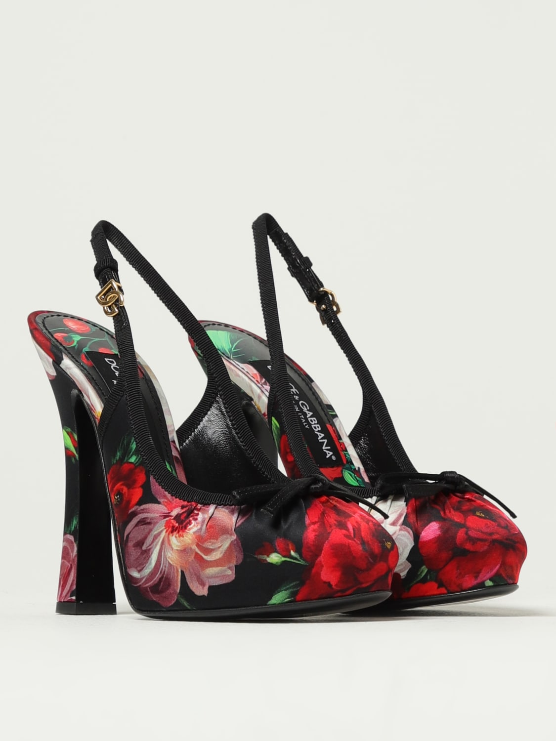 シューズ・サンダルその他 DOLCE & GABBANA Woman Pumps Black CG0927AD645 HN5PD Satin slingbacks in Black for Women | Dolce&Gabbana® US