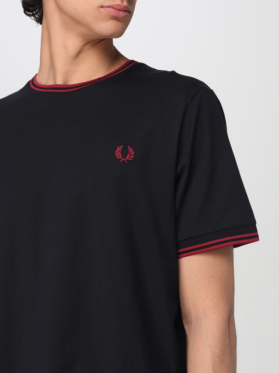 FRED PERRY T-SHIRT: T-shirt men Fred Perry, Black 1 - Img 3