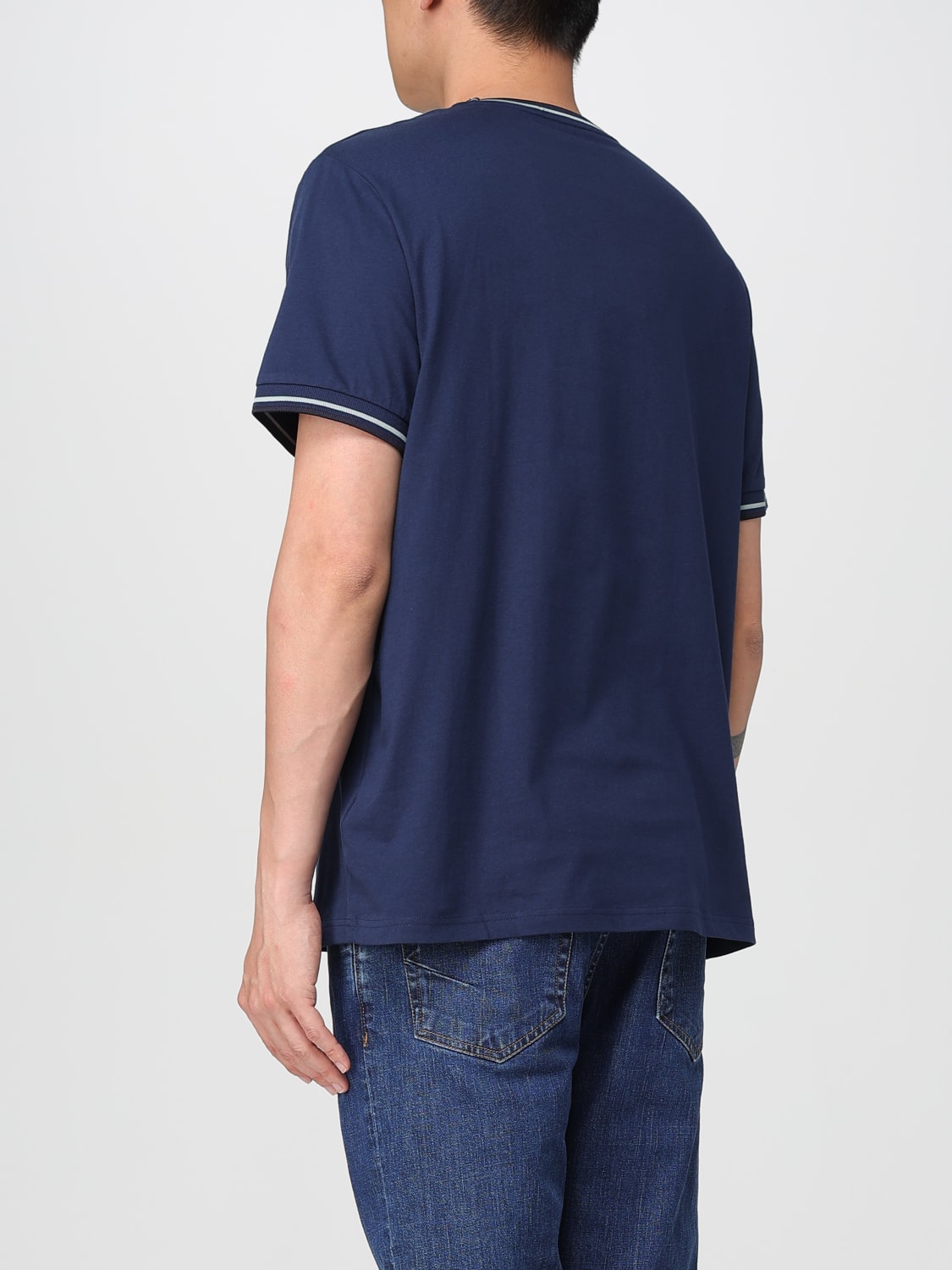 FRED PERRY T-SHIRT: T-shirt men Fred Perry, Blue 2 - Img 2