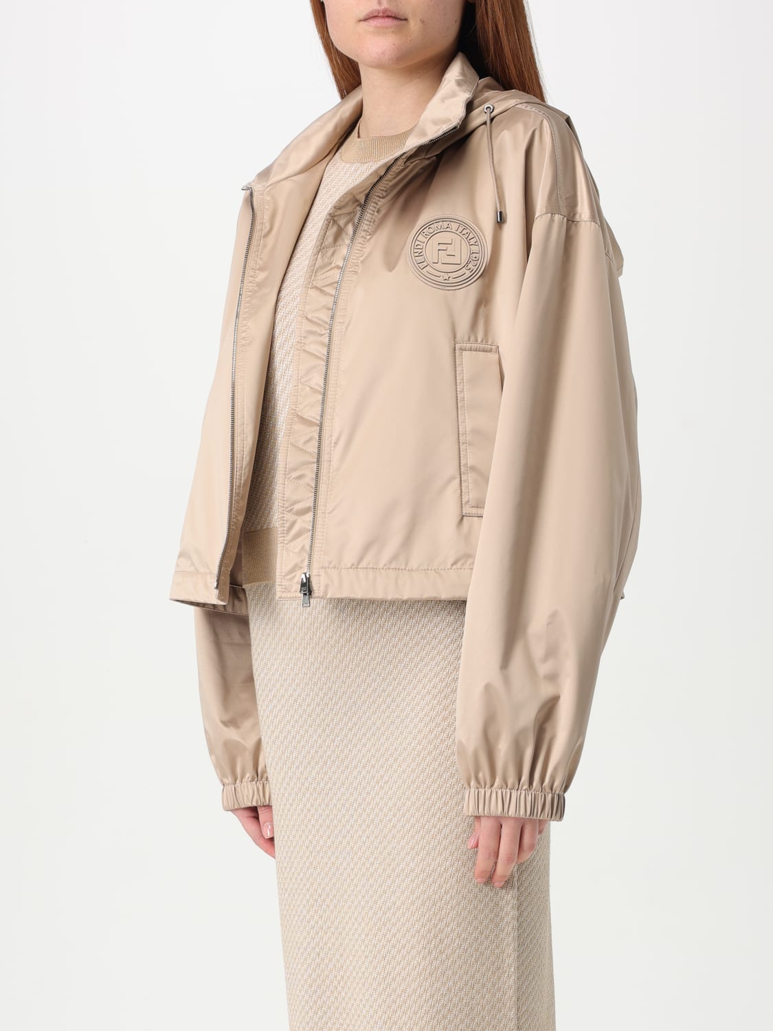 FENDI JACKET: Jacket woman Fendi, Brown - Img 4