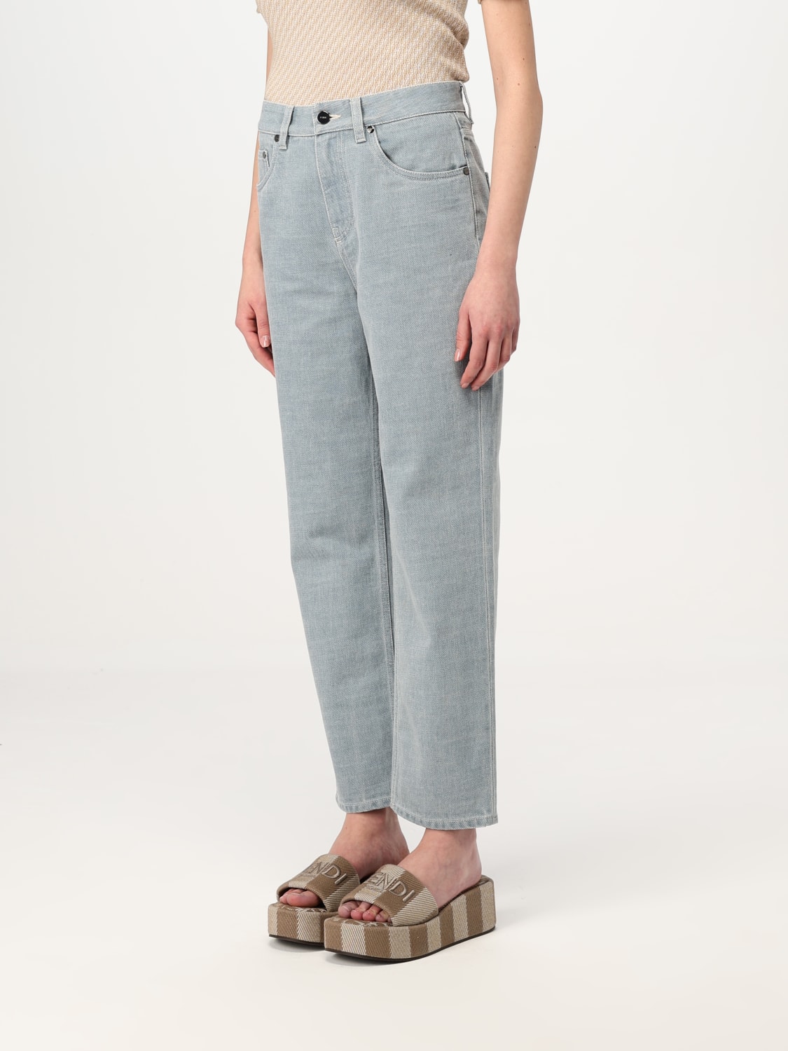 パンツ FENDI Women Straight Pants FLP864ASMB F1RX3 GREY FENDI Women Straight Pants FLP864ASMB F1RX3 GREY (FENDI