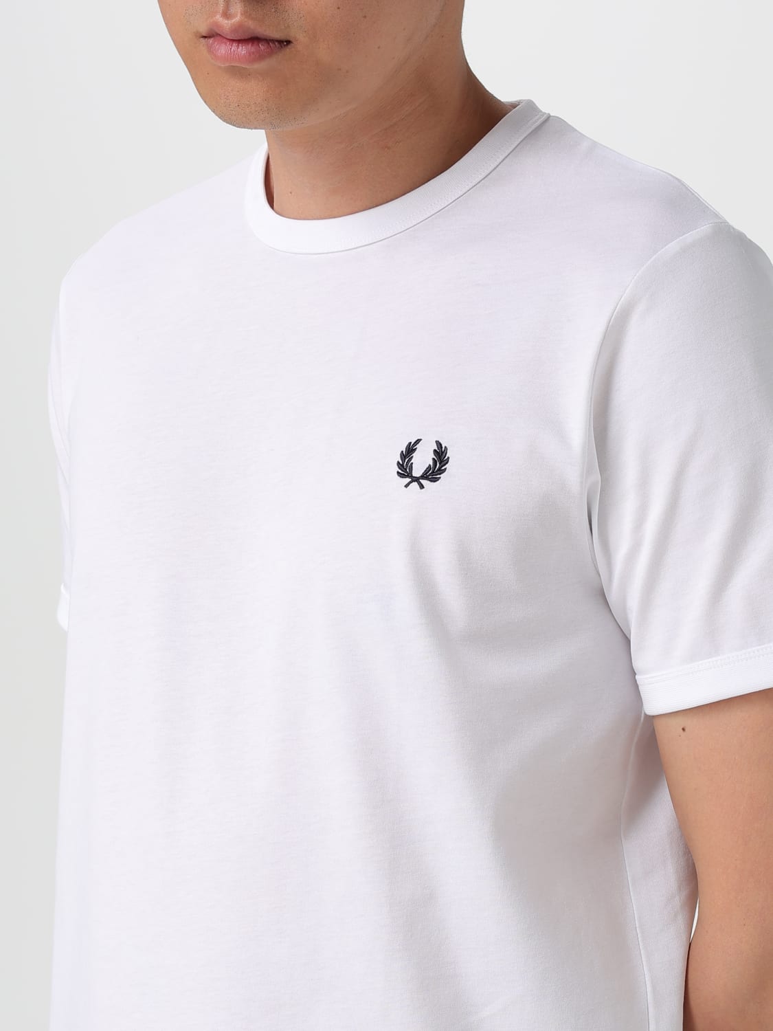 FRED PERRY T-SHIRT: T-shirt men Fred Perry, White - Img 3