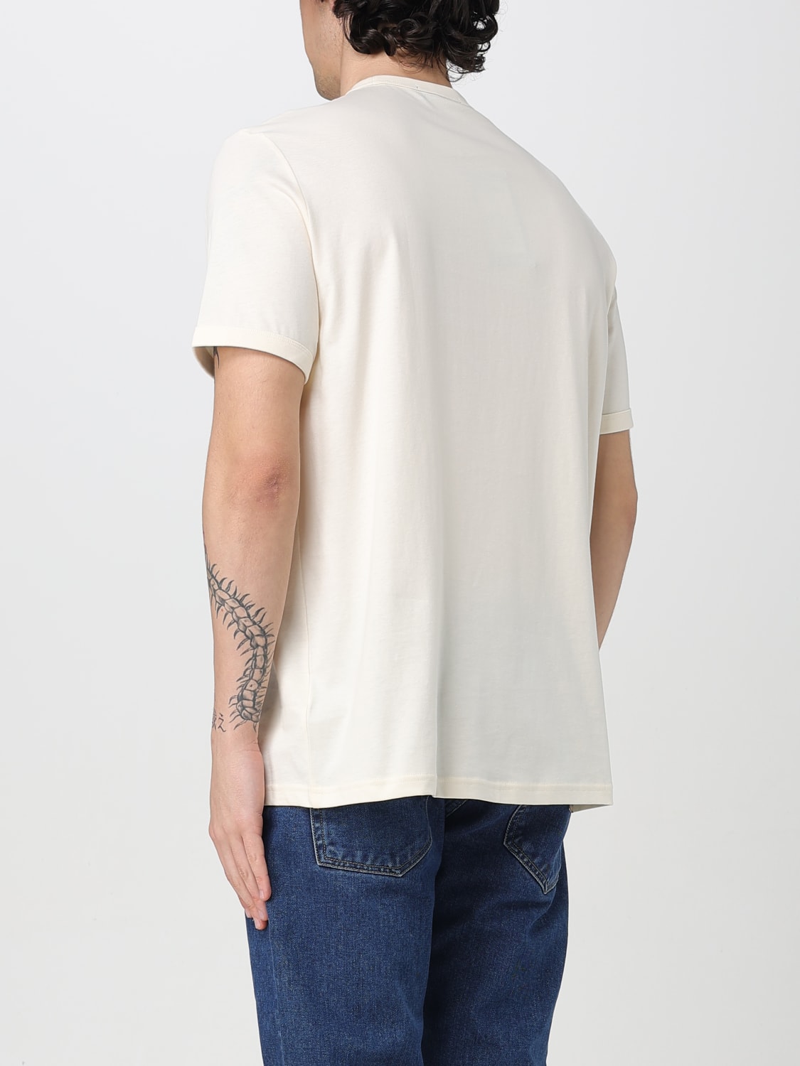 FRED PERRY T-SHIRT: T-shirt men Fred Perry, Beige - Img 2