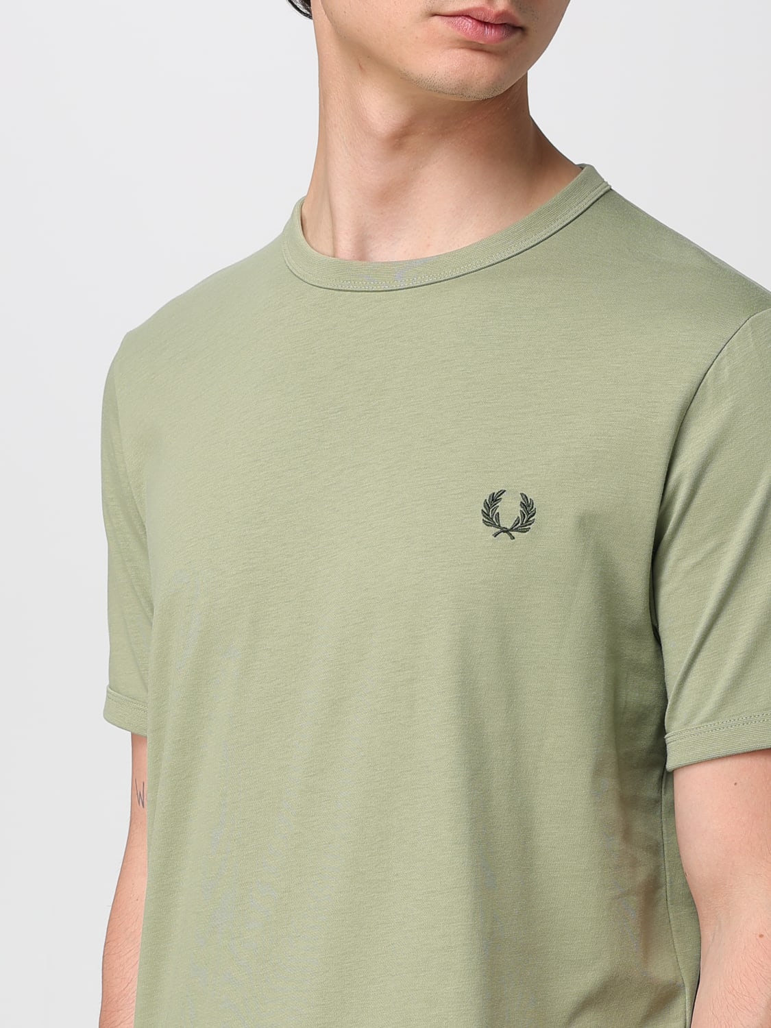 FRED PERRY T-SHIRT: T-shirt men Fred Perry, Military - Img 3
