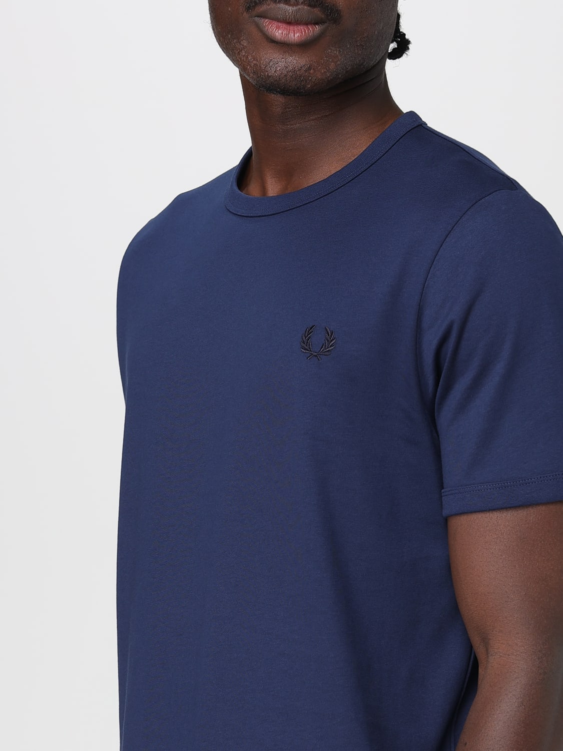 FRED PERRY T-SHIRT: T-shirt men Fred Perry, Blue 1 - Img 3