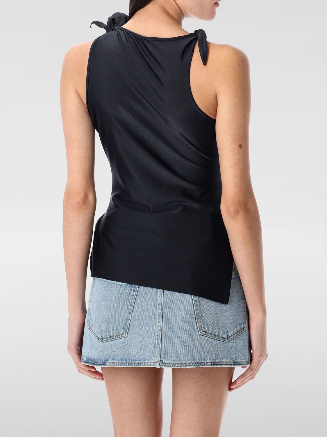 COPERNI TOP: Top cut-out drappeggiato Coperni, Nero - Img 2