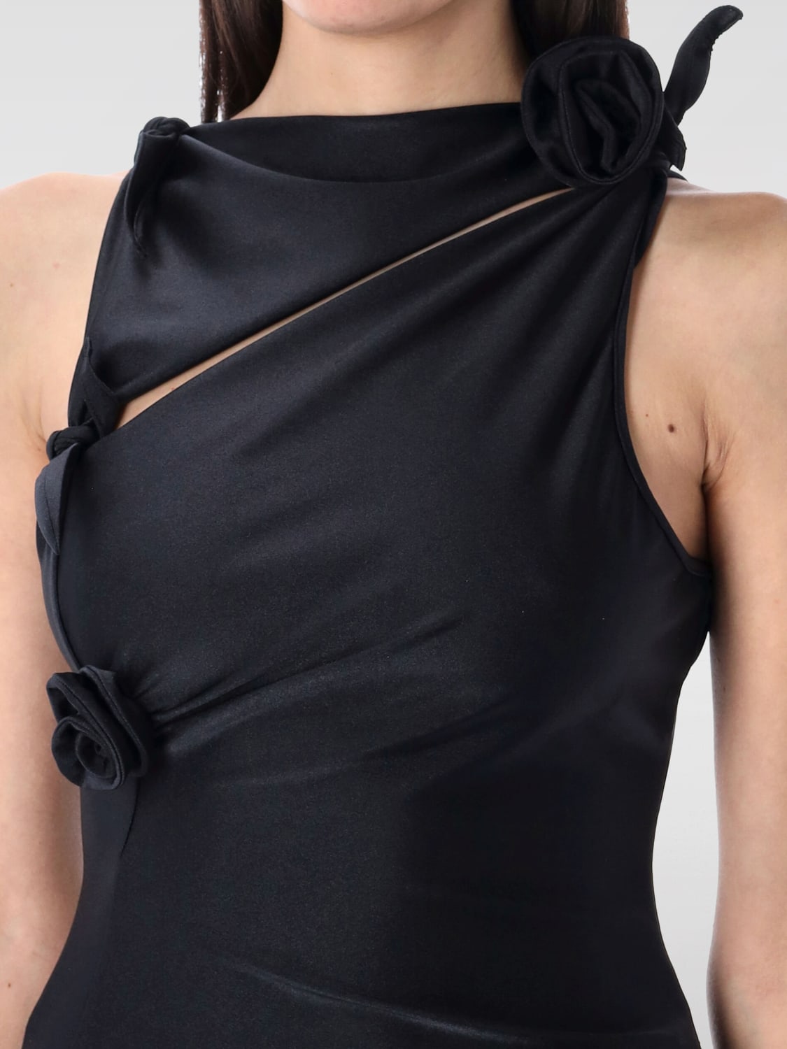 COPERNI TOP: Top cut-out drappeggiato Coperni, Nero - Img 3