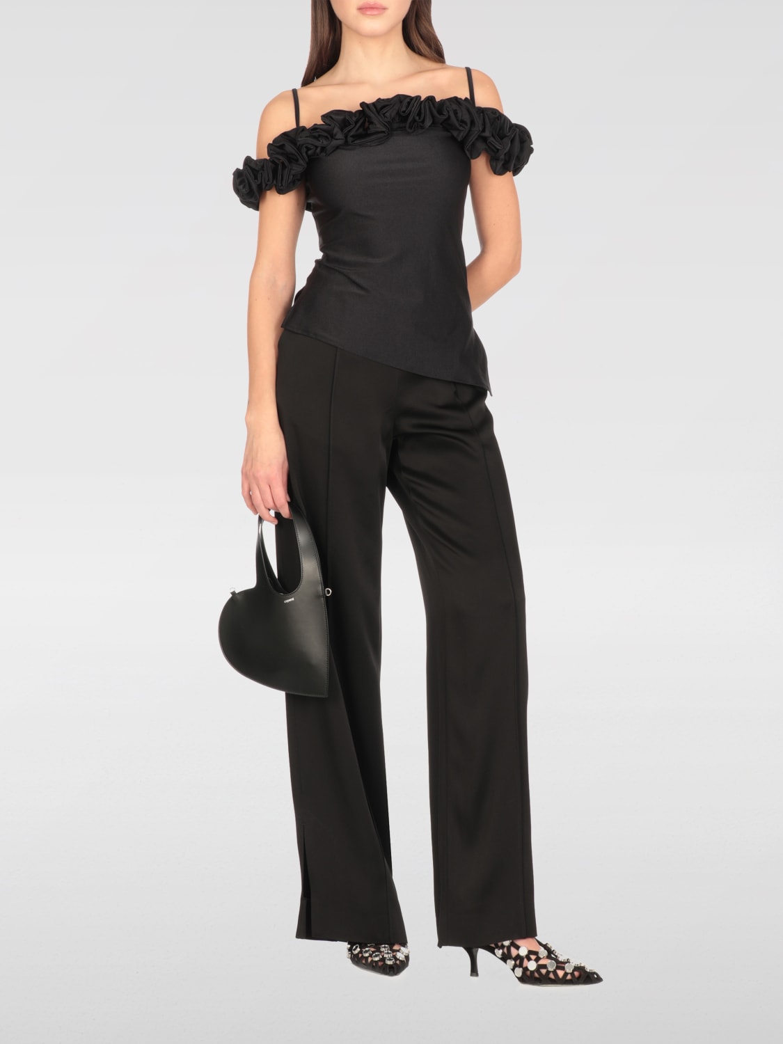 Tシャツ・カットソー COPERNI Women Tops COPT79F5001 BLK Black COPERNI: Top woman - Black | Coperni top COPT79F5001 online