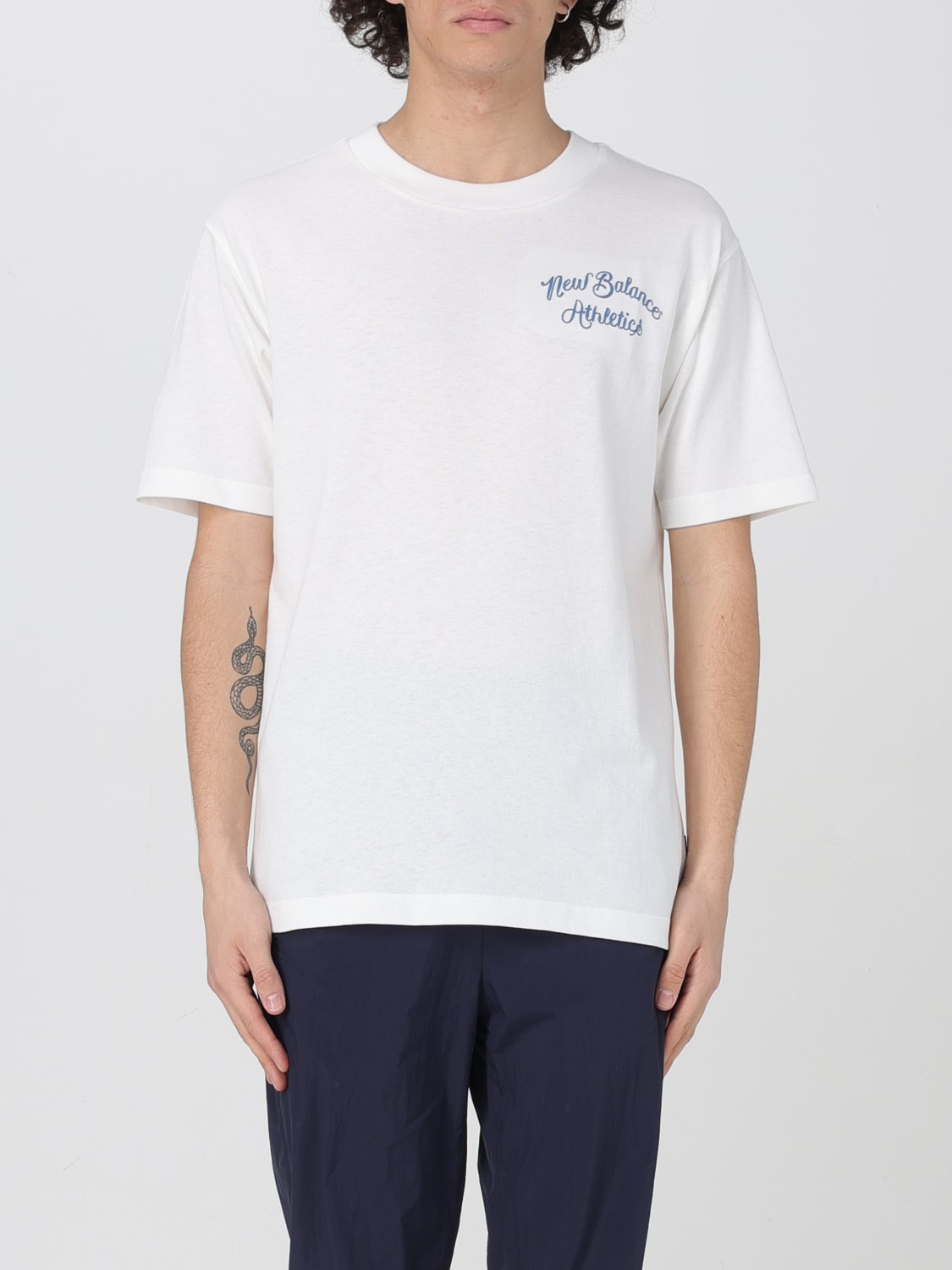 Tシャツ・カットソー NEW BALANCE Men T-shirt White MT43556SST NEW BALANCE: T-shirt men - White | New Balance t-shirt