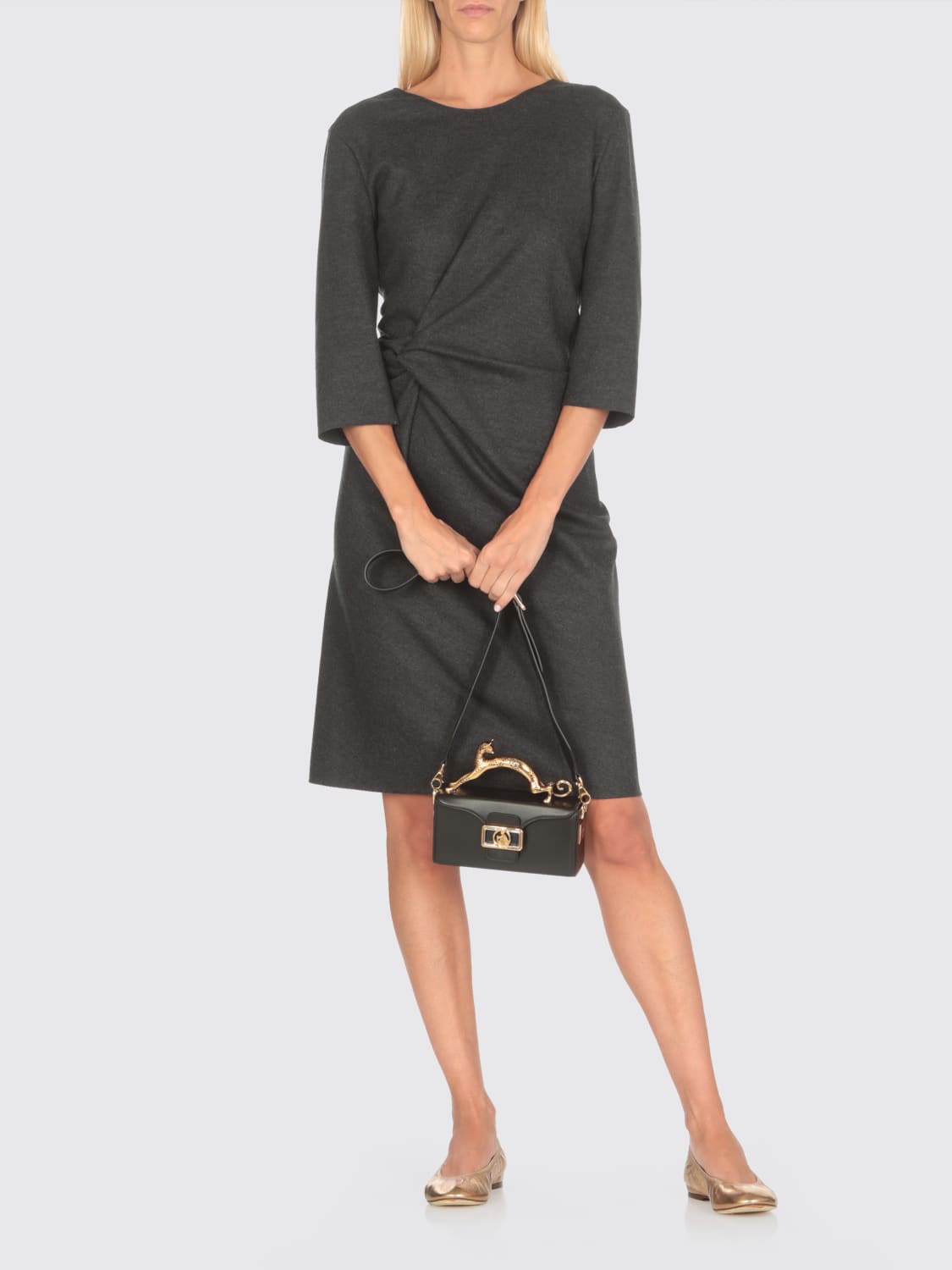 LANVIN MINI BAG: Shoulder bag woman Lanvin, Black - Img 2