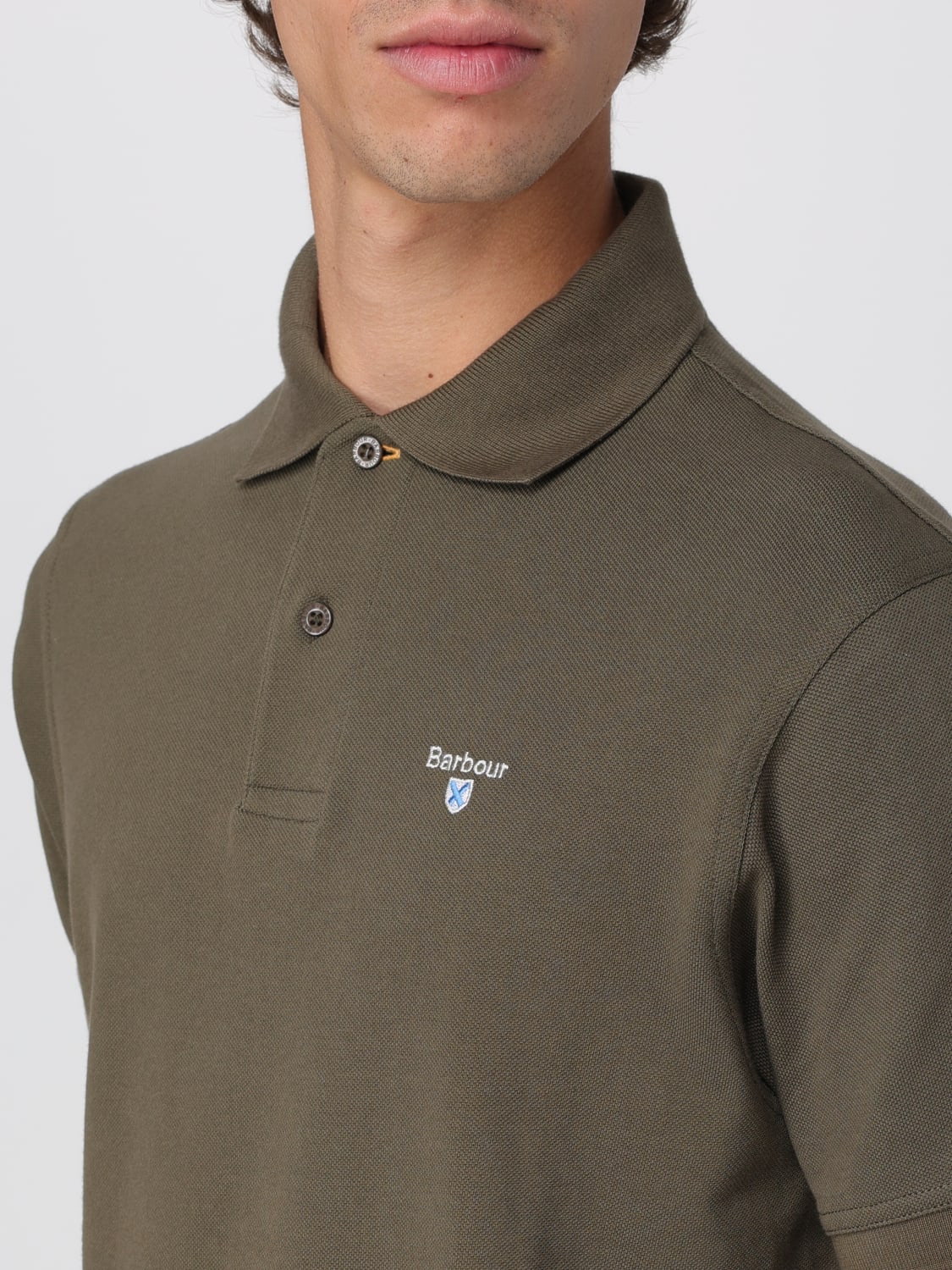BARBOUR POLO: Polo herren Barbour, Olive - Img 3