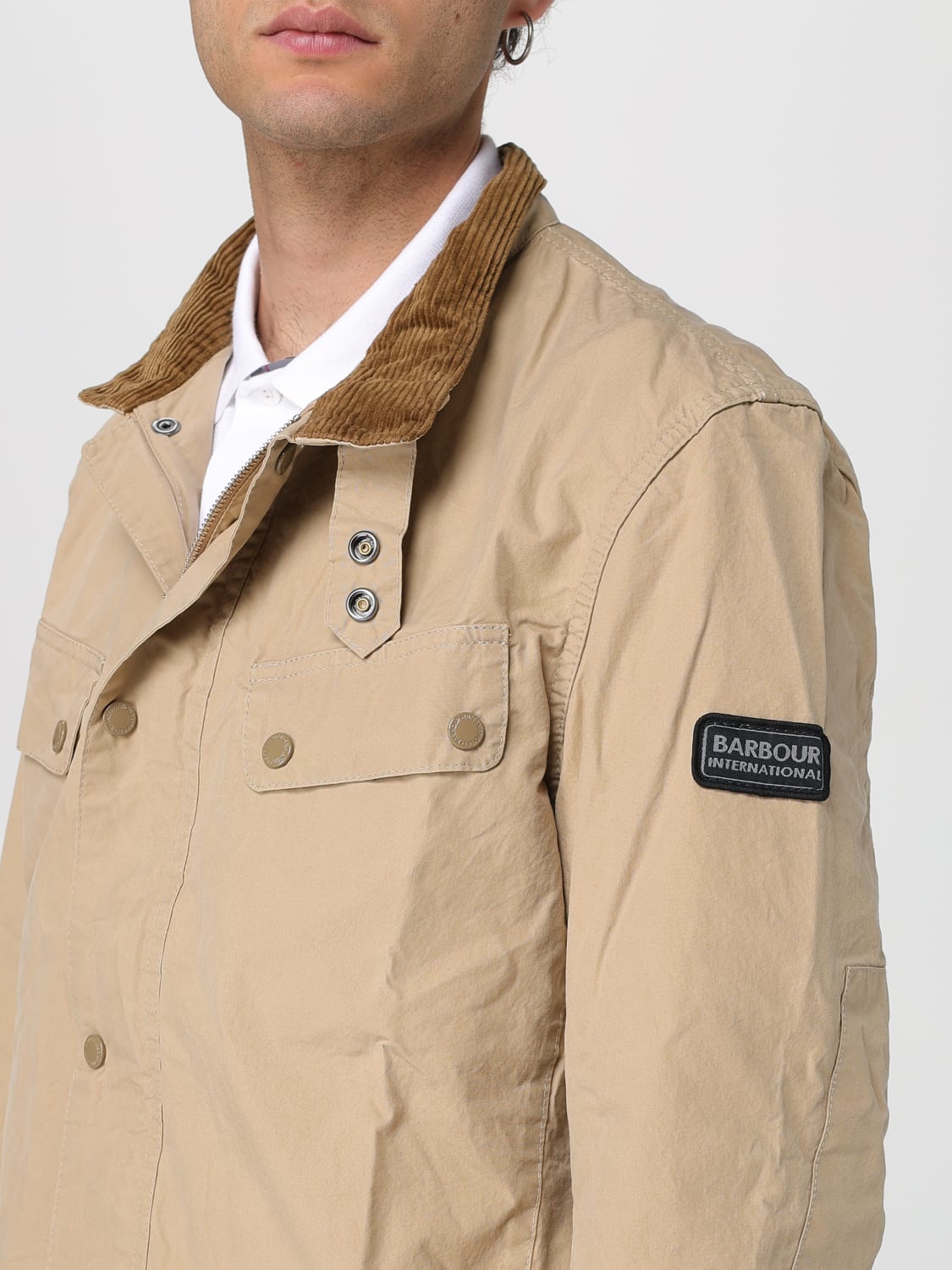 BARBOUR GIACCA: Giubbotto Barbour in cotone , Nudo - Img 4