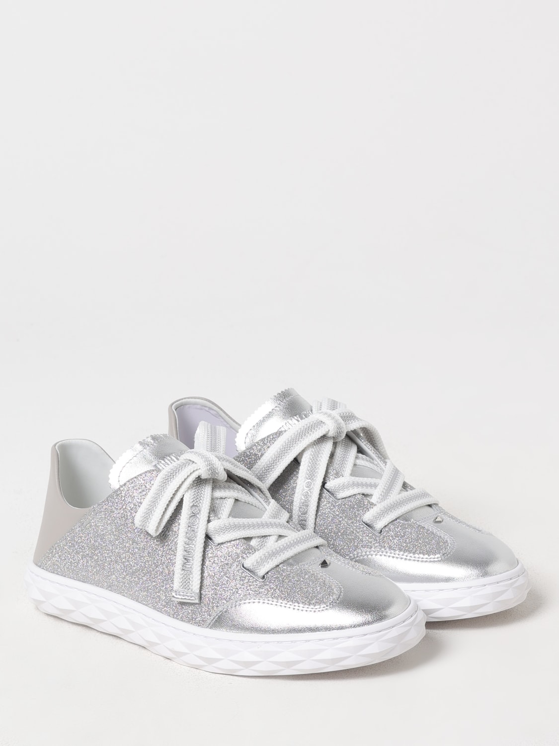 スニーカー JIMMY CHOO Woman Sneakers Silver DIAMONDLIGHTFLEXFQJK SILVER JIMMY CHOO: Sneakers woman - Silver | Jimmy Choo sneakers