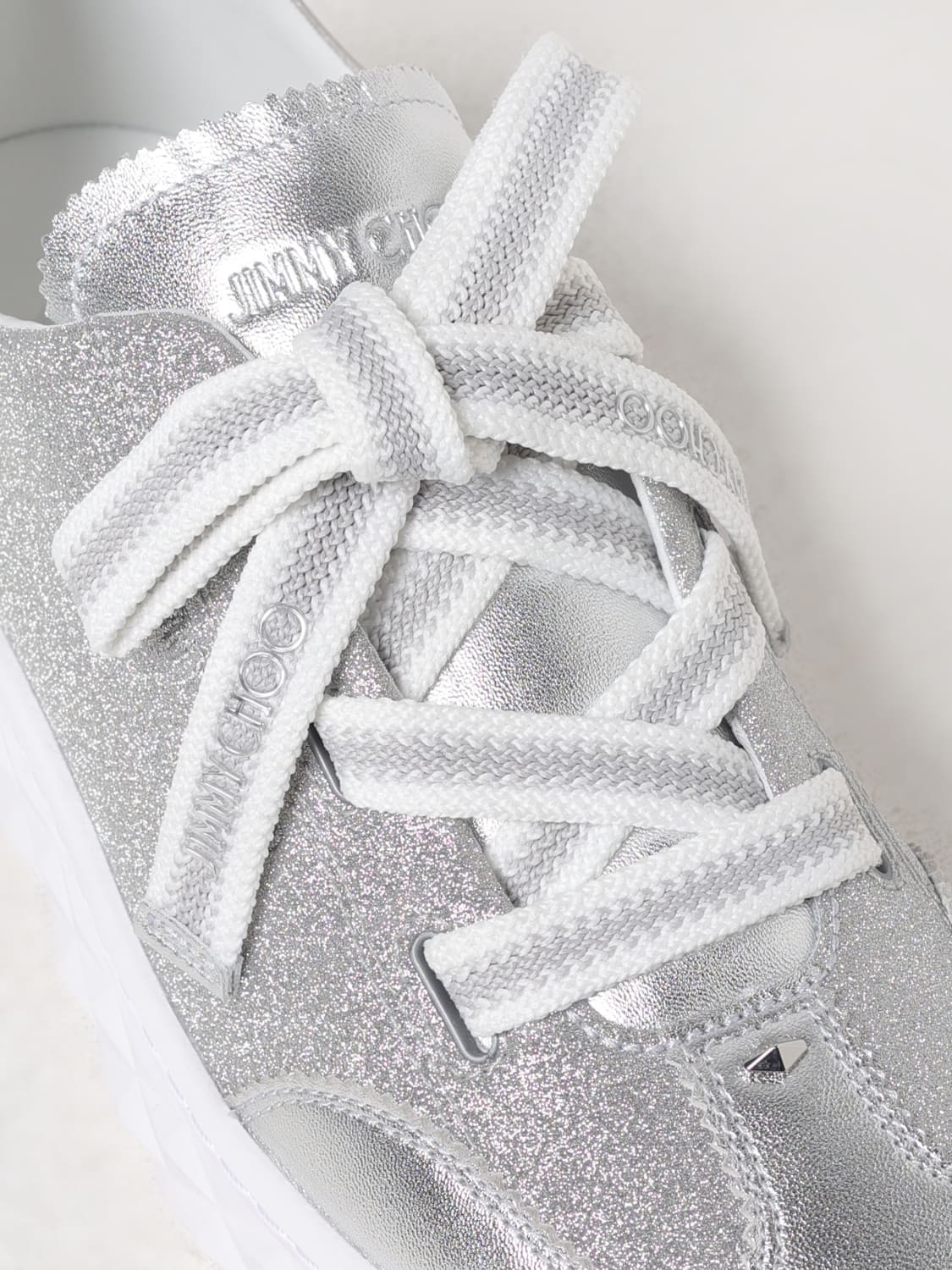 スニーカー JIMMY CHOO Woman Sneakers Silver DIAMONDLIGHTFLEXFQJK SILVER JIMMY CHOO: Sneakers woman - Silver | Jimmy Choo sneakers