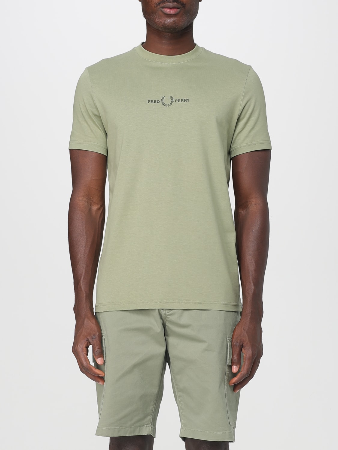 FRED PERRY T-SHIRT: T-shirt men Fred Perry, Green - Img 1