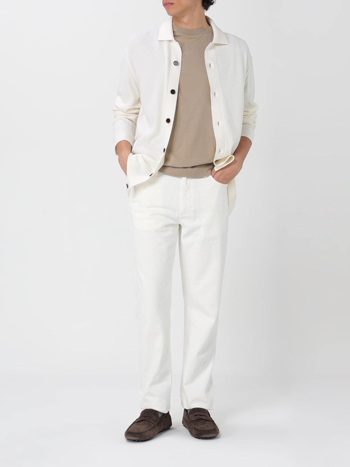 Tシャツ・カットソー ZEGNA Men T-shirt Beige UFC90A9C10 N02 ZEGNA: basic cotton t-shirt - Beige | Zegna t-shirt