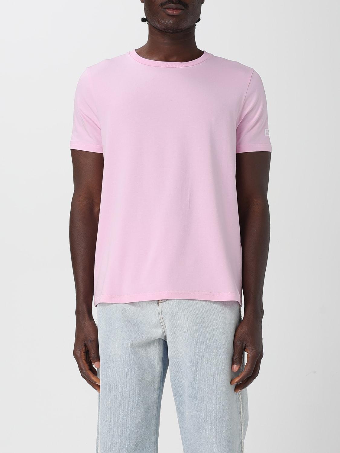 GCDS T-SHIRT: T-shirt basic in cotone GCDS, Rosa - Img 1