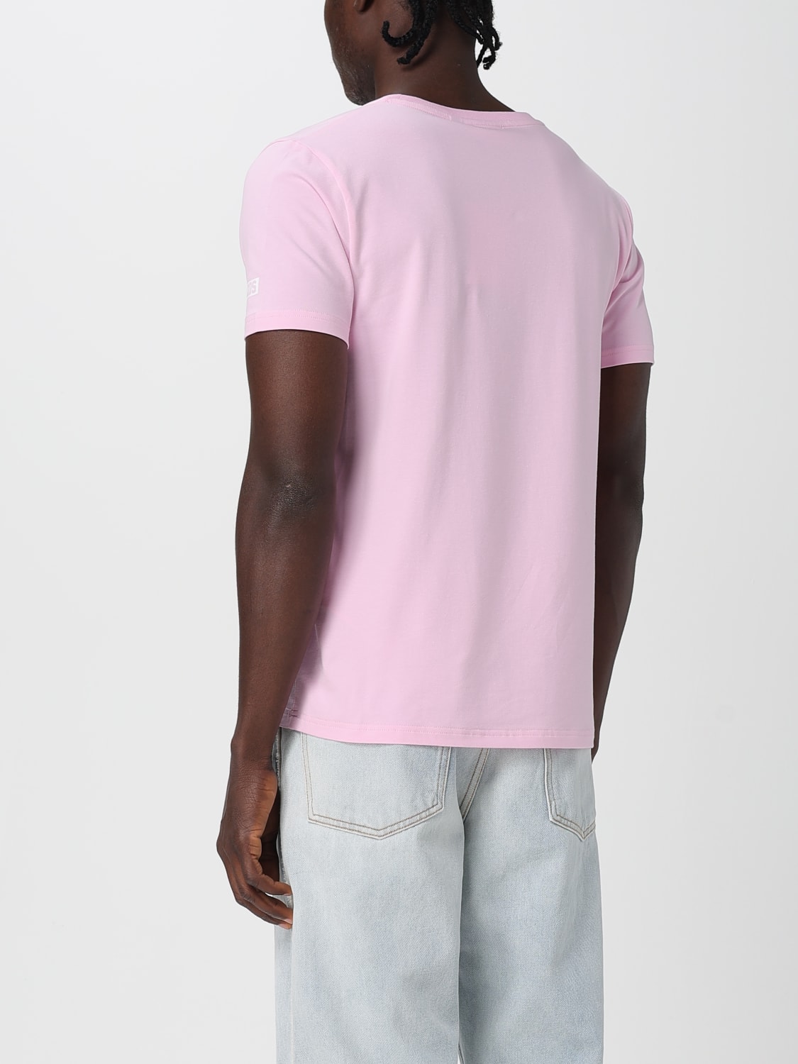 GCDS T-SHIRT: T-shirt basic in cotone GCDS, Rosa - Img 2