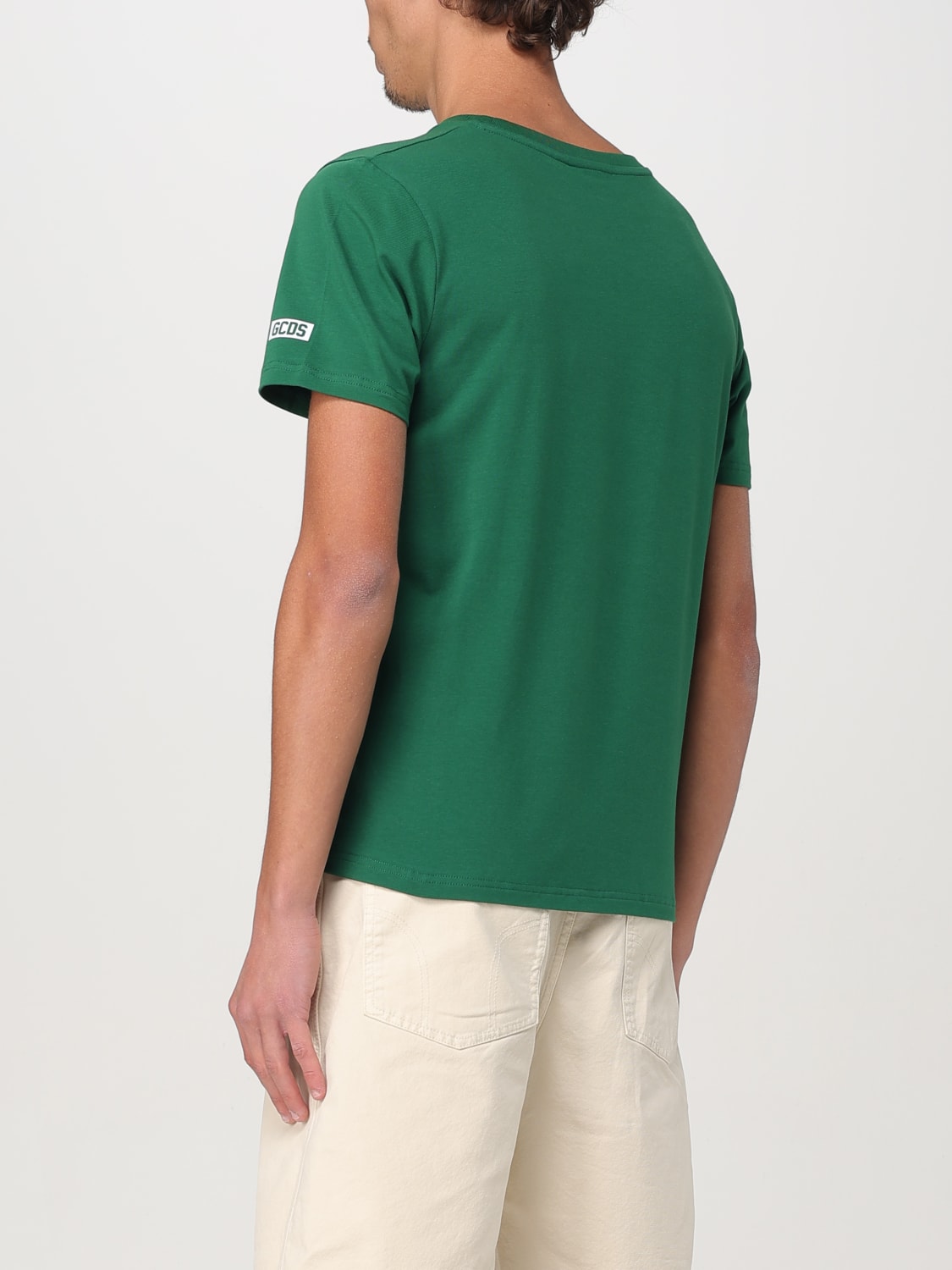 Tシャツ・カットソー GCDS Men T-shirt Green A2EM2300UW1 85 GCDS: T-shirt men - Green | GCDS t-shirt A2EM2300UW1 online