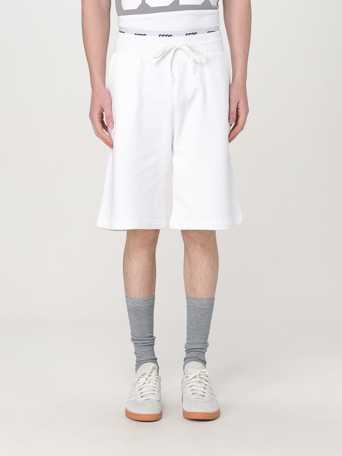 GCDS SHORTS: Short men GCDS, White - Img 1