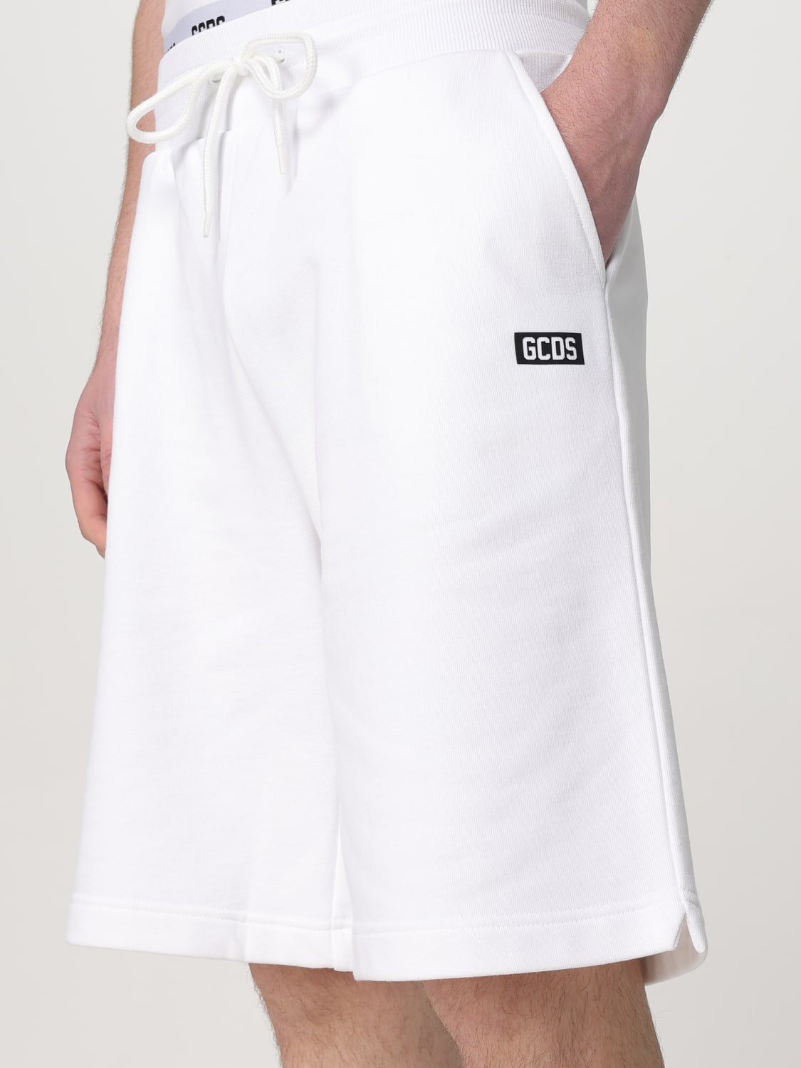 GCDS SHORTS: Short men GCDS, White - Img 3