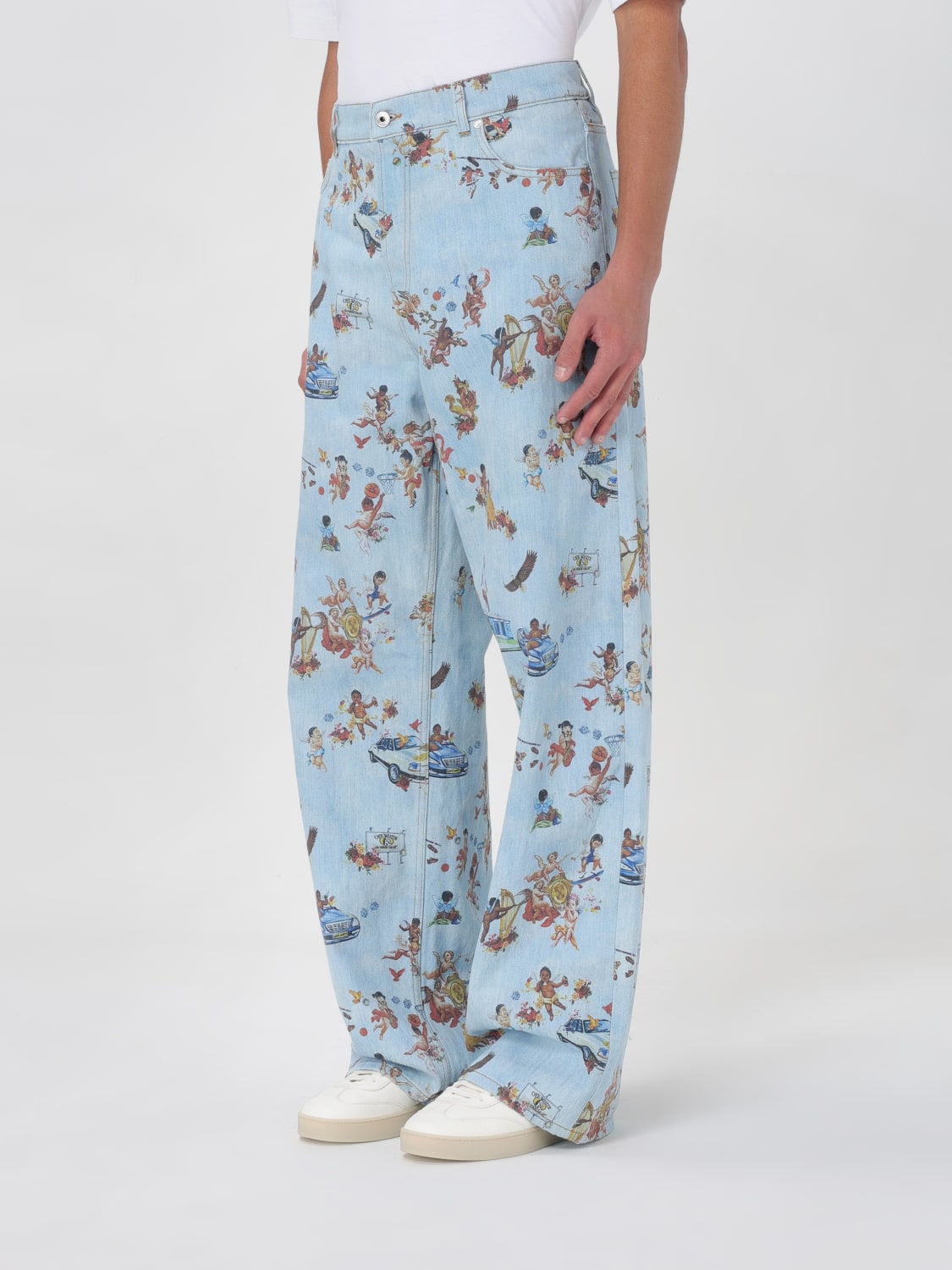 OFF-WHITE JEANS: Jeans men Off-white, Red - Img 4