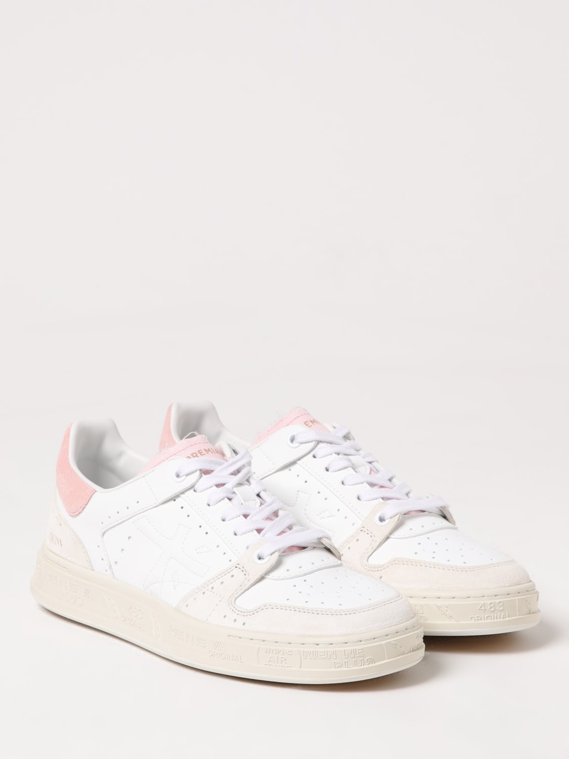 スニーカー PREMIATA Women Sneakers QUINND VAR 7419 WHITE PINK White White sneakers Quinn PREMIATA - Rione Fontana