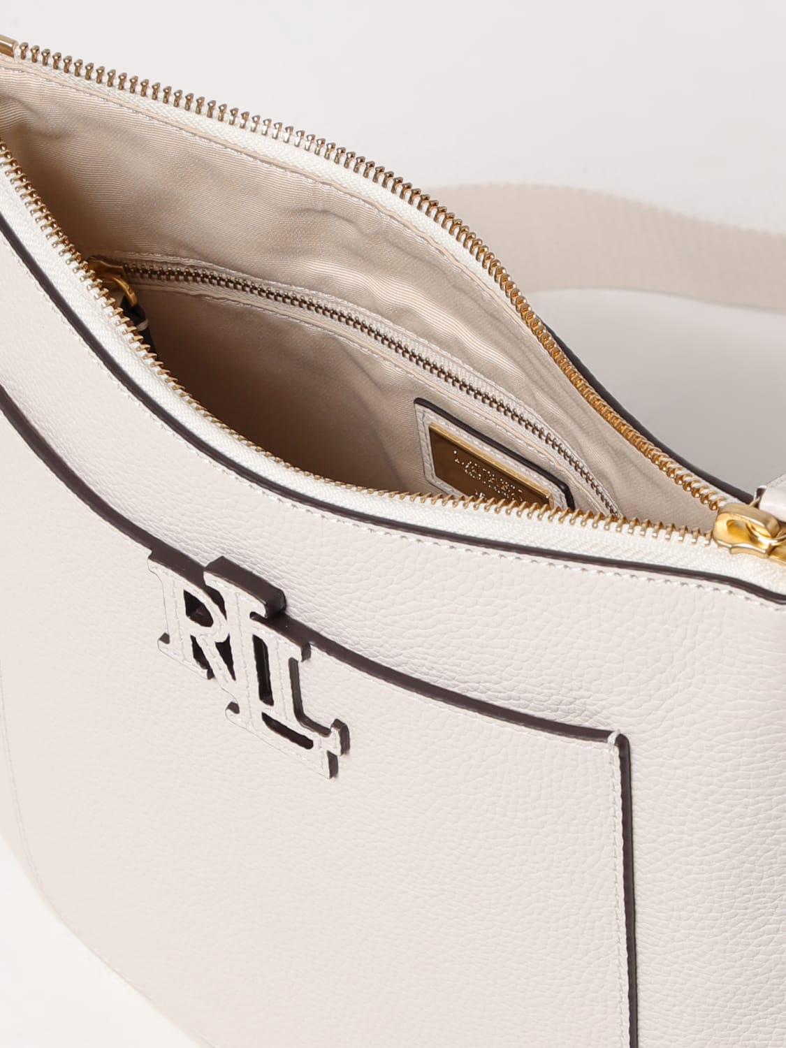 LAUREN RALPH LAUREN SCHULTERTASCHE: Schultertasche damen Lauren Ralph Lauren, Weiß - Img 4