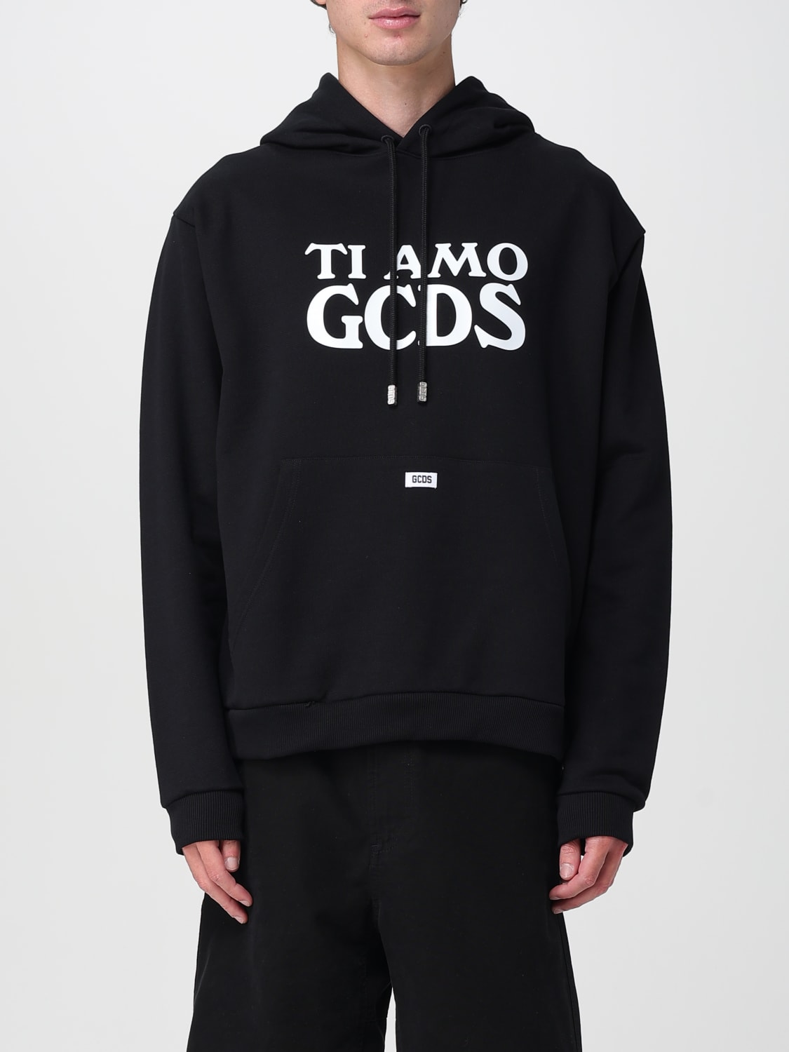 GCDS SWEATSHIRT: Sweatshirt men GCDS, Black - Img 1