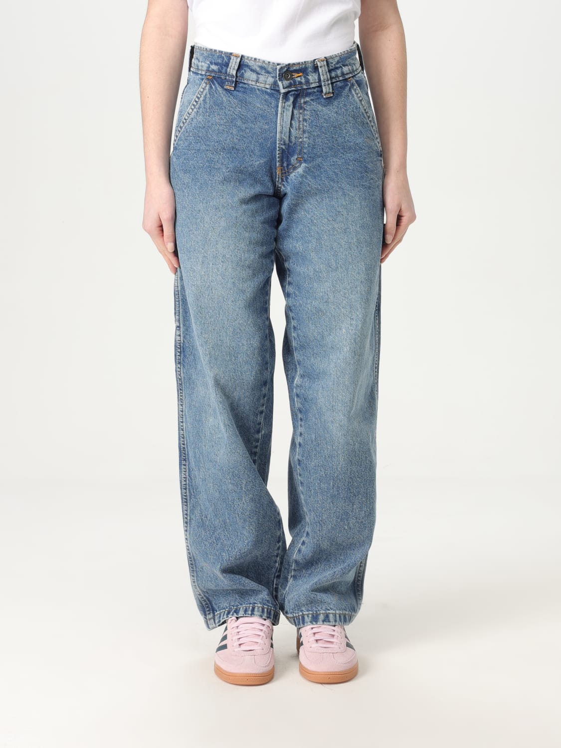デニム・ジーパン DICKIES Woman Jeans Blue DK0A863S K211 DICKIES: Jeans in denim - Blue | Jeans Dickies DK0A863S