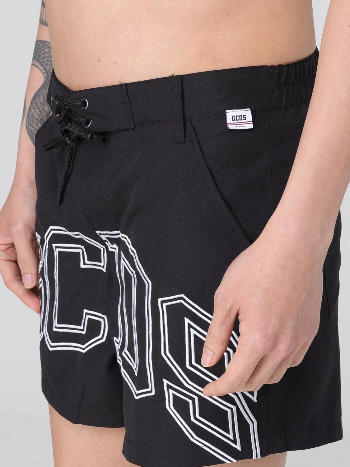 GCDS SWIMSUIT: Short men GCDS, Black - Img 3