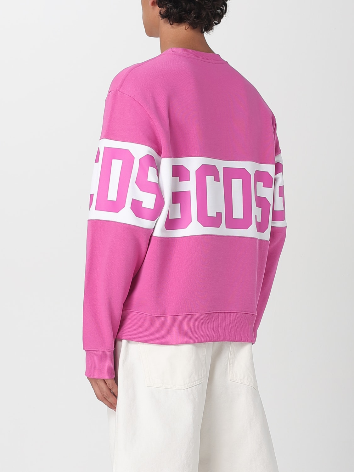 GCDS SWEATSHIRT: Sweatshirt herren GCDS, Fuchsia - Img 2