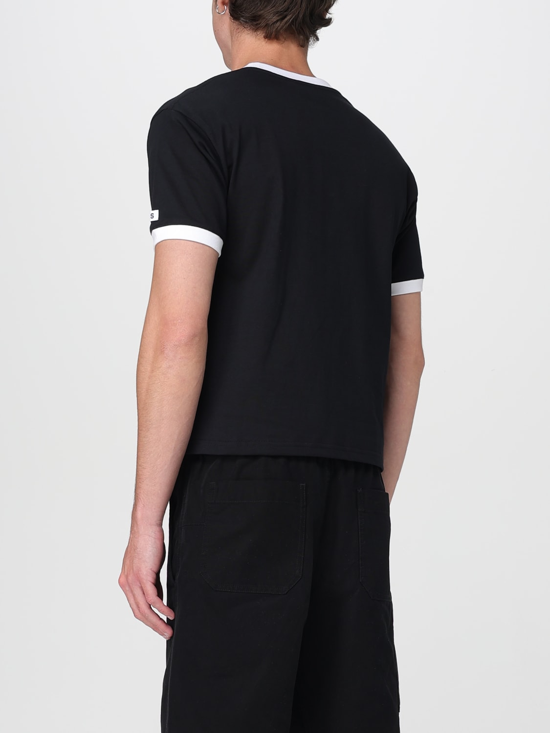 Tシャツ・カットソー GCDS Men T-shirt Black A2OU2308JG4 99 Ti Amo Gcds Boxy T-Shirt Black | GCDS Official Website