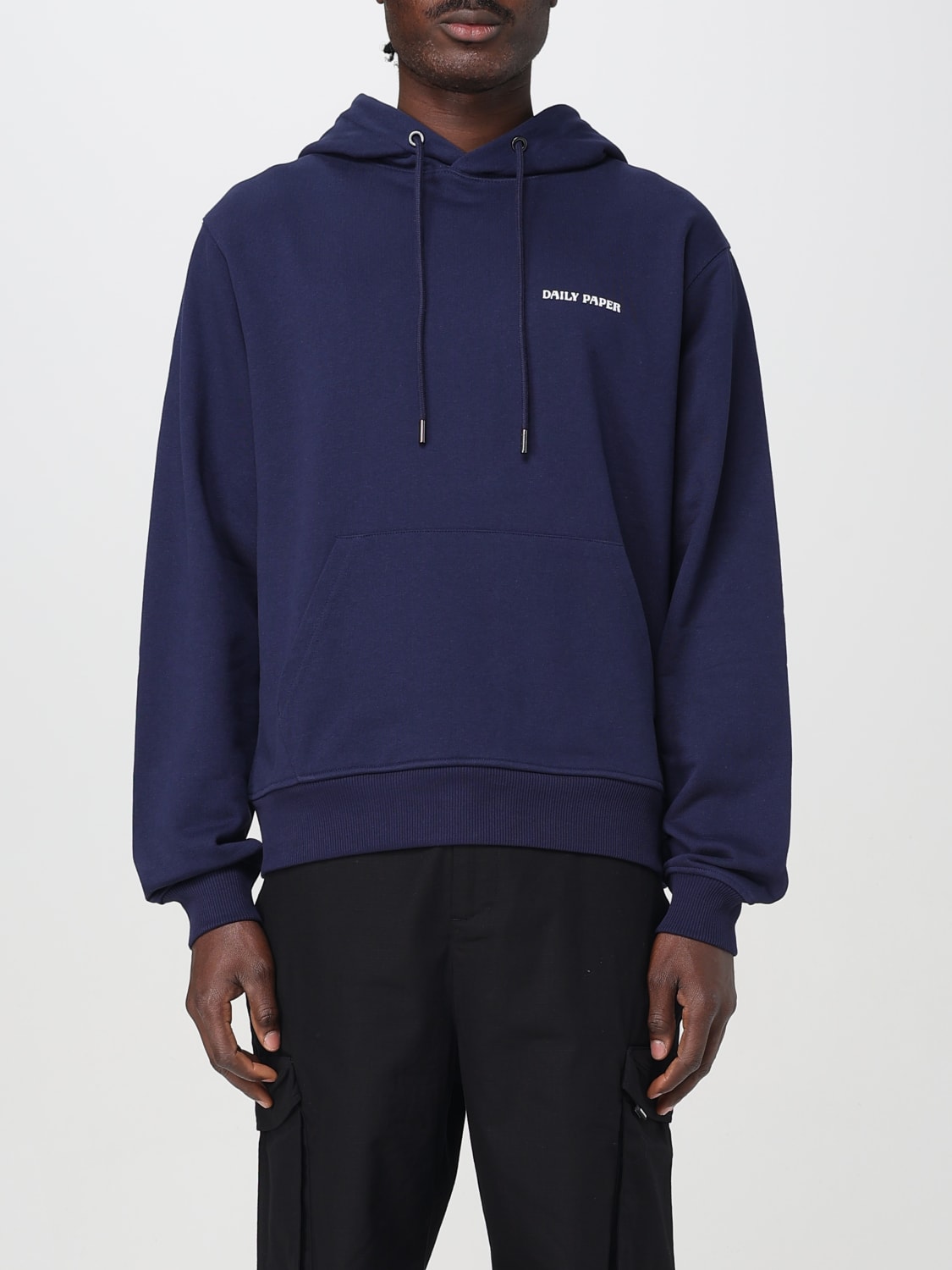 パーカー・フーディ DAILY PAPER Men Hoodies 2512026 MARTIMEBLU BLUE DAILY PAPER: Sweater men - Blue | Daily Paper sweatshirt