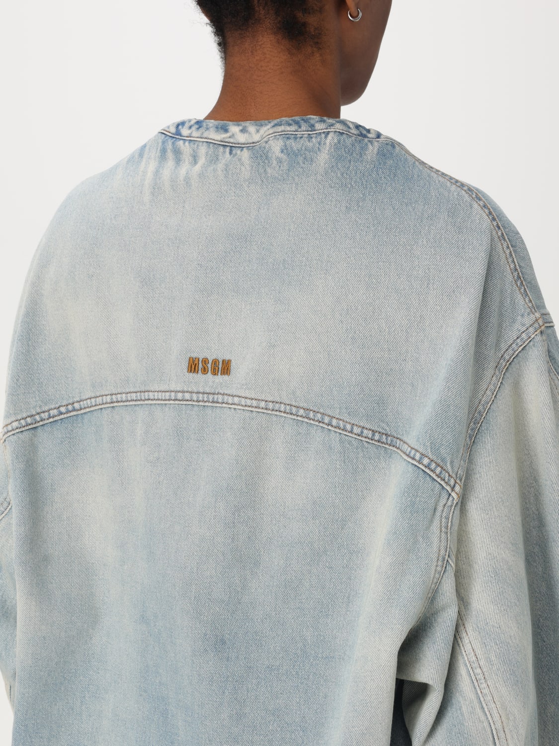 ジャケット MSGM Woman Jacket Blue 3841MDH230L257275 85 MSGM: women's jacket - Blue | MSGM jacket 3841MDH230L257275