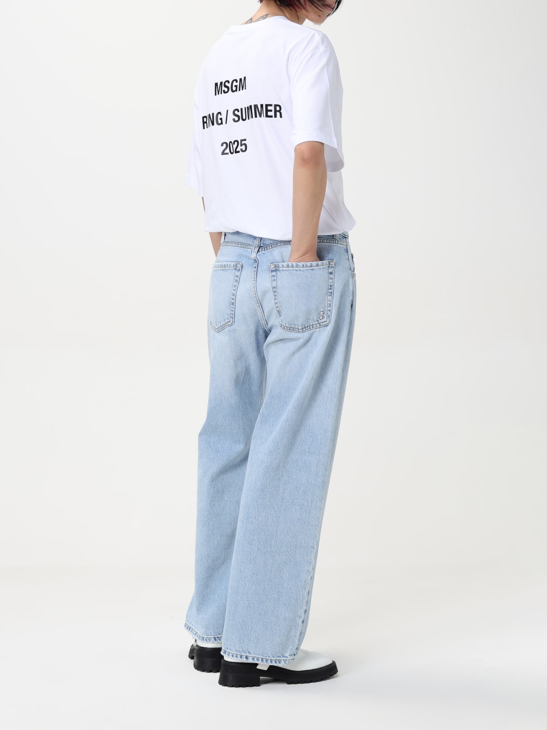 MSGM CAMISETA: Camiseta mujer MSGM, Blanco - Img 2