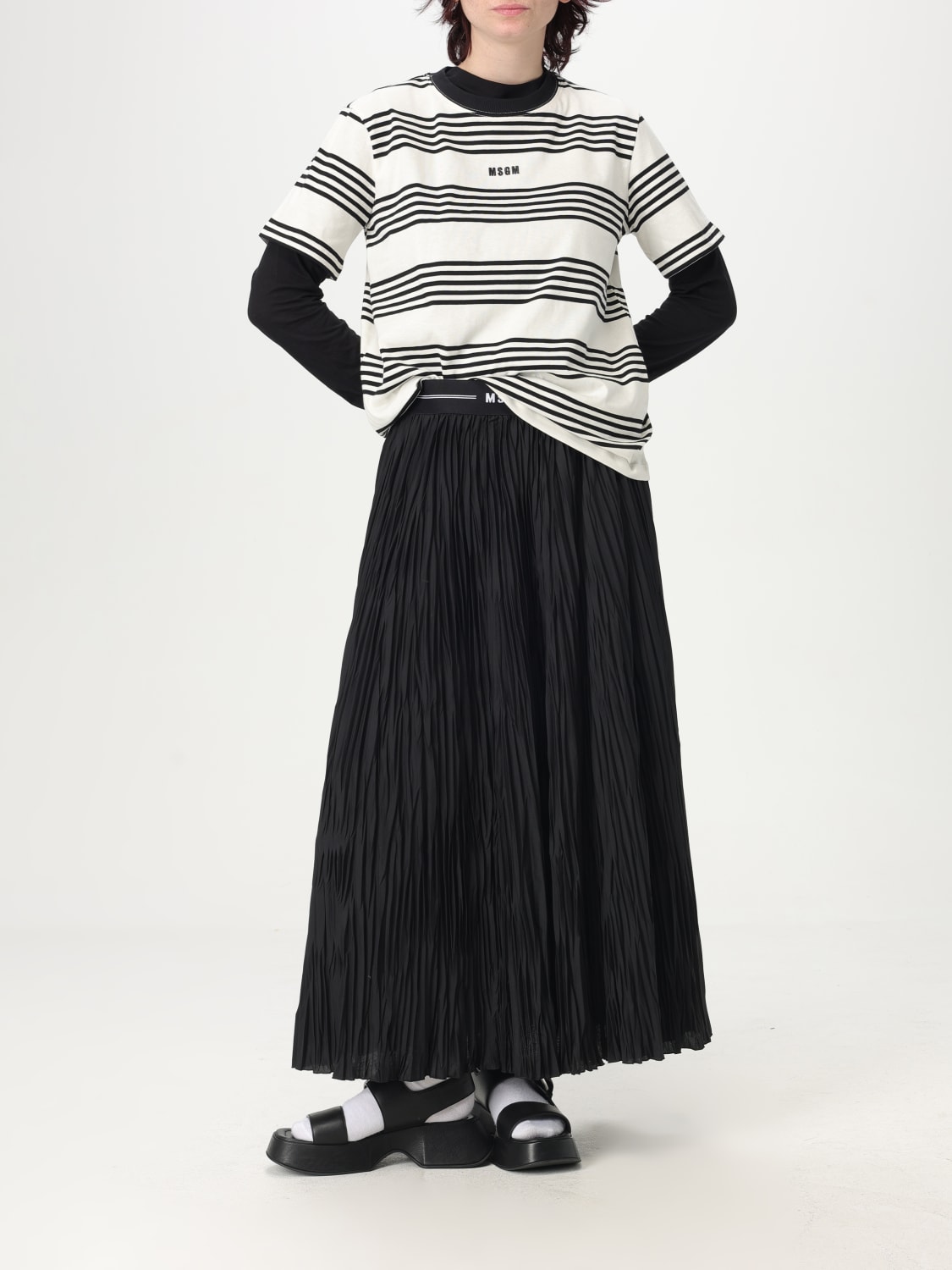 Tシャツ・カットソー MSGM Woman T-Shirt White 3841MDM138257128 02 16904150_33668128_1000.jpg