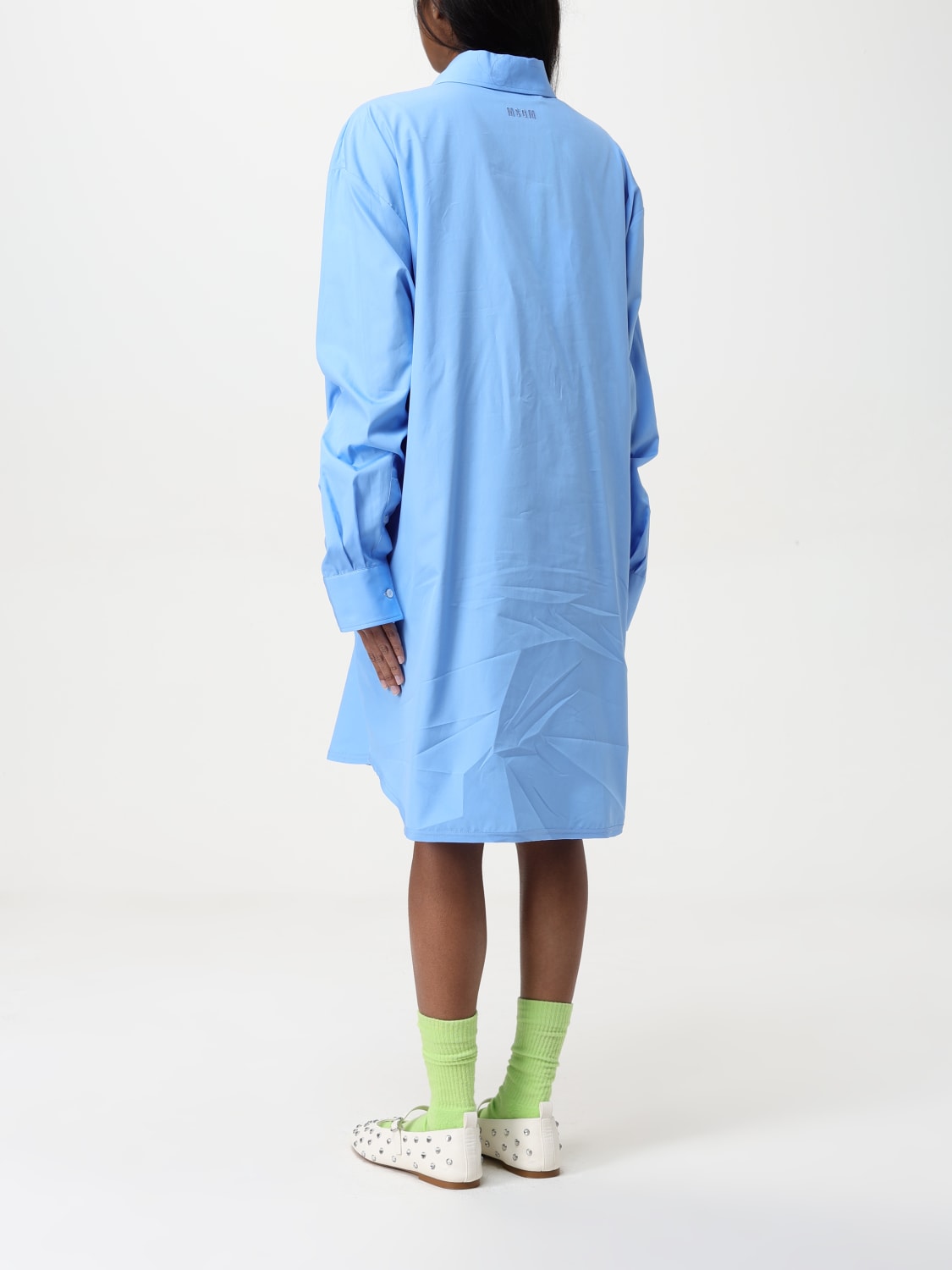 ワンピース MSGM Woman Dress Blue 3841MDA16X257100 84 MSGM：ドレス レディース - ブルー | GIGLIO.COMオンラインの