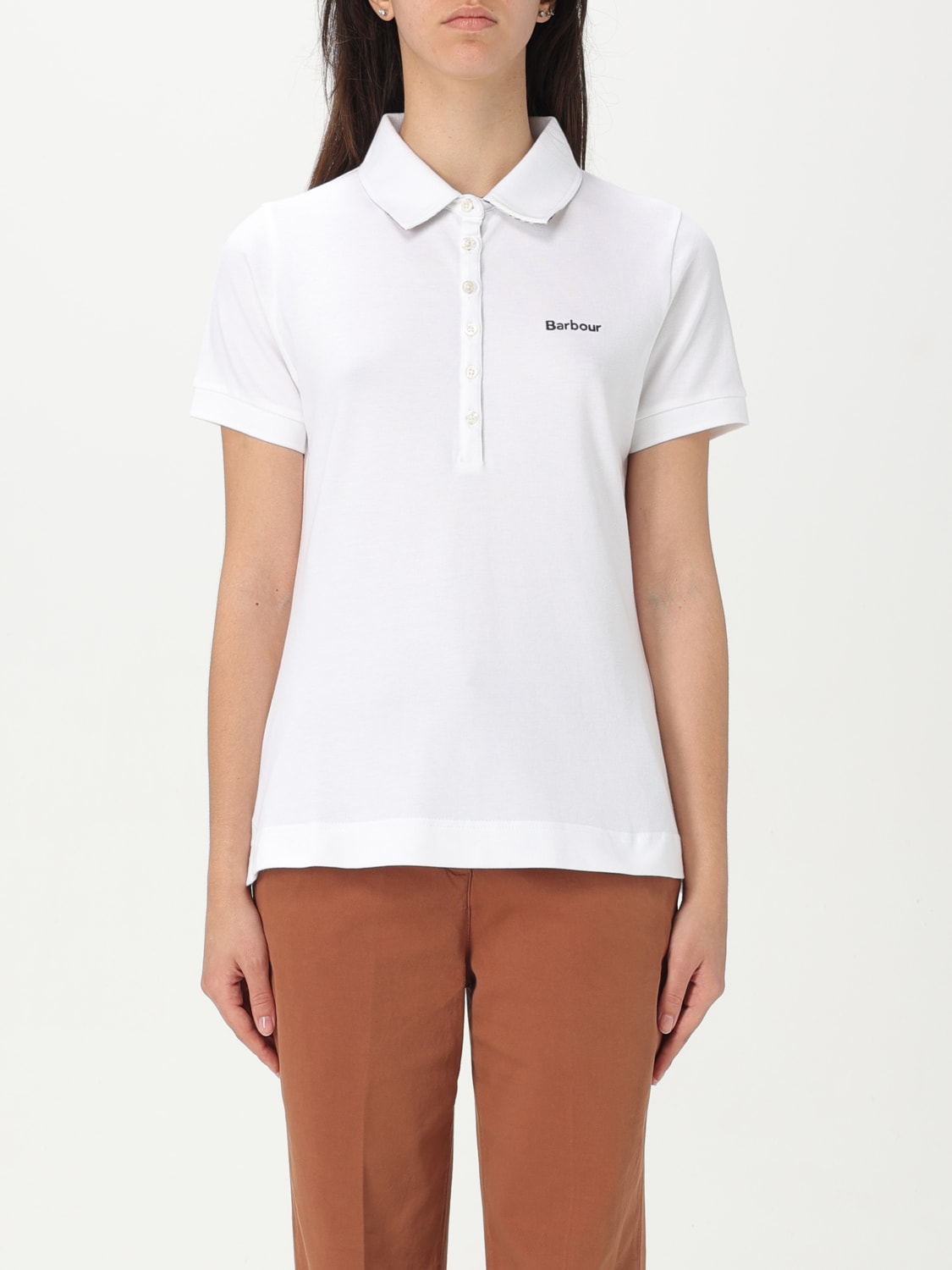 BARBOUR POLO: Camiseta mujer Barbour, Blanco - Img 1