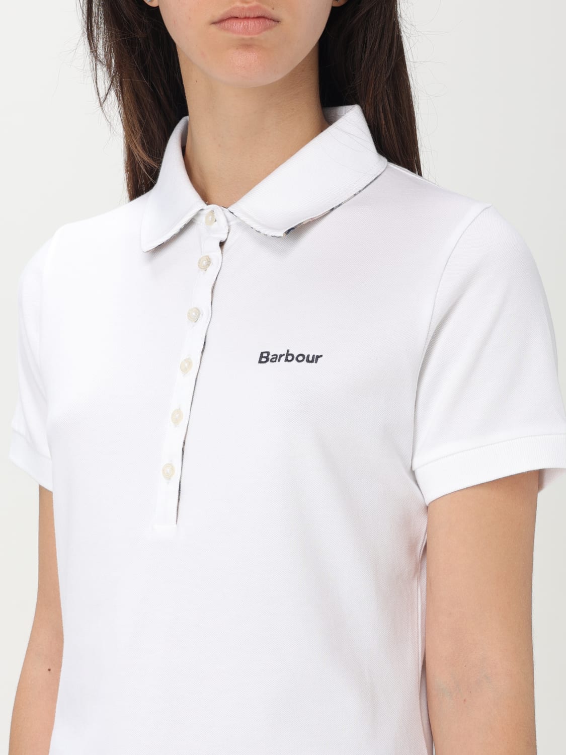 BARBOUR POLO: Camiseta mujer Barbour, Blanco - Img 3