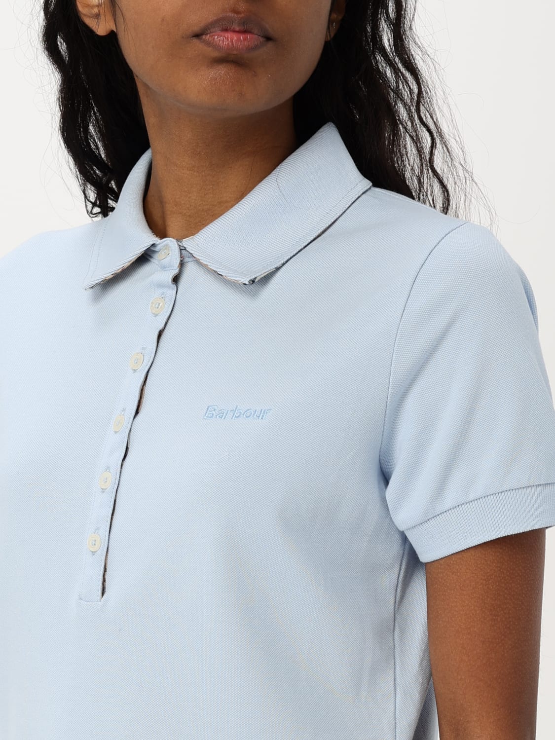 BARBOUR POLO SHIRT: T-shirt woman Barbour, Blue - Img 3